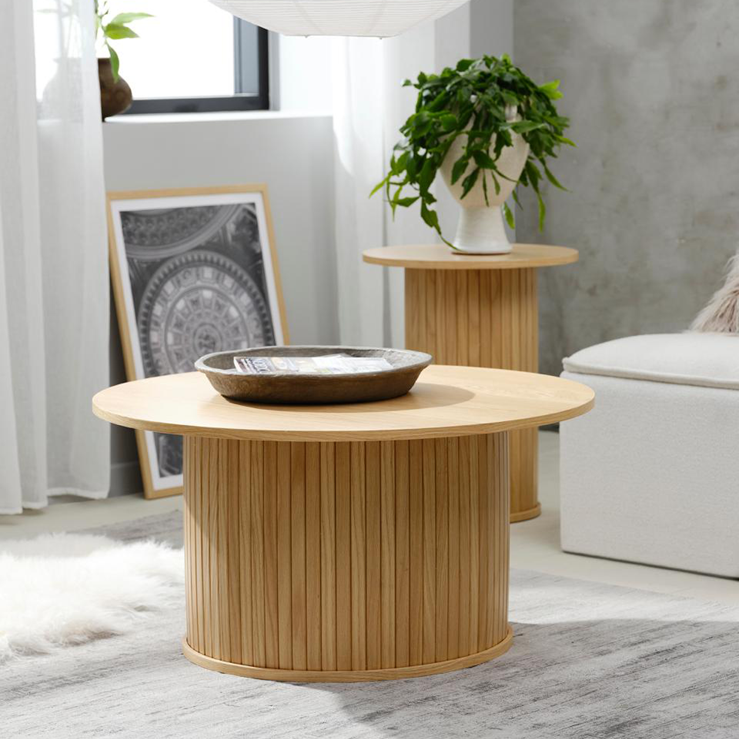 Salontafel Nola Rond Naturel