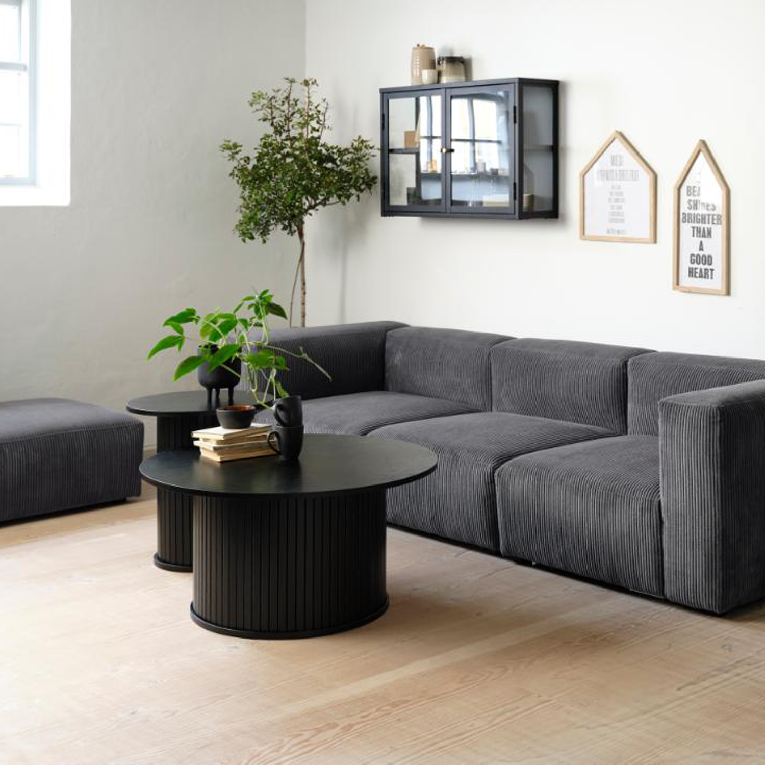 Salontafel Nola Rond Zwart