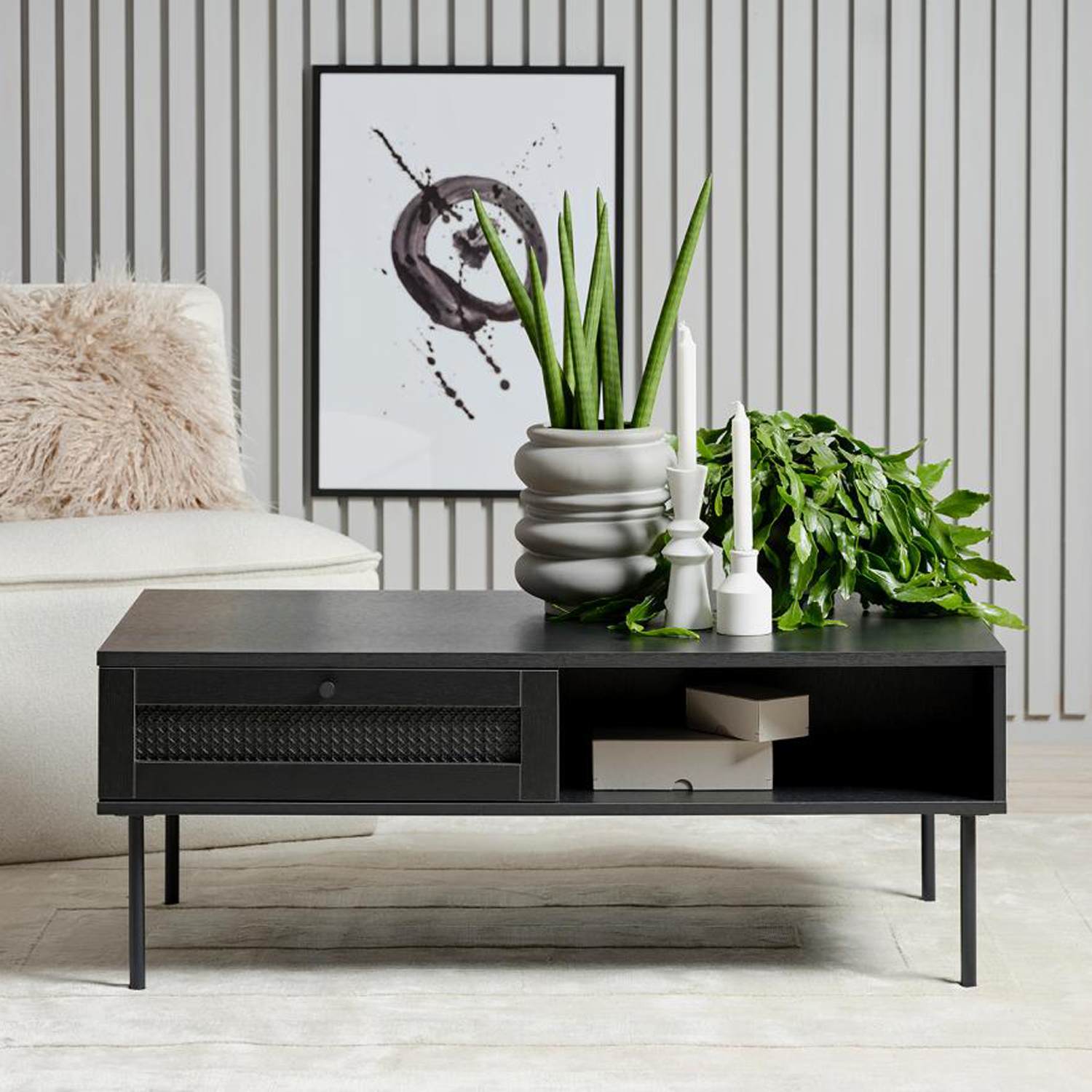 Salontafel Pensacola Zwart