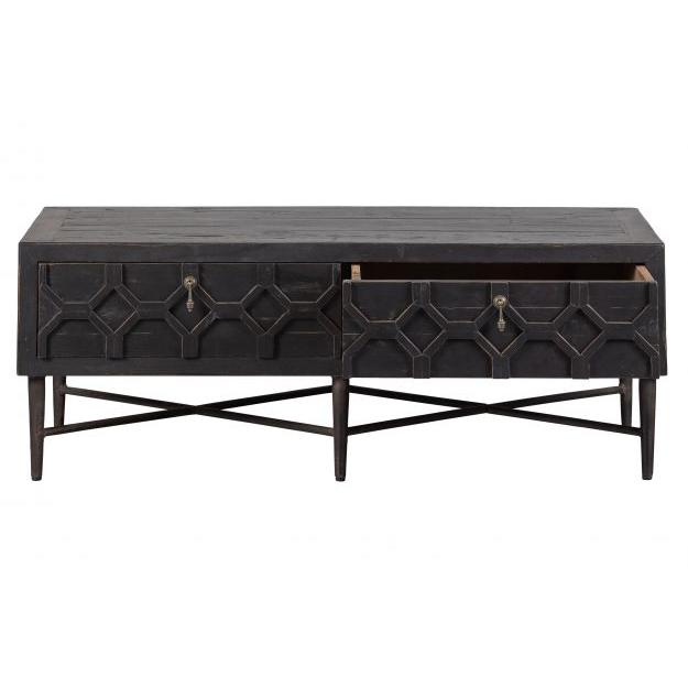 Showroommodel Bequest Salontafel / Tv Meubel Hout Zwart 120 Cm, zelf afhalen