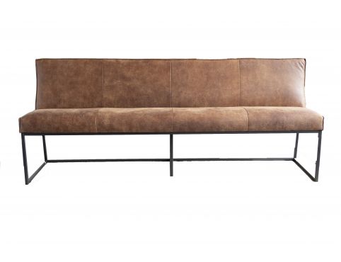 Showroommodel Eetkamerbankje Zara Africa Leder Tabac 4.5-Zits, zelf afhalen