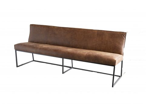 Showroommodel Eetkamerbankje Zara Africa Leder Tabac 4.5-Zits, zelf afhalen