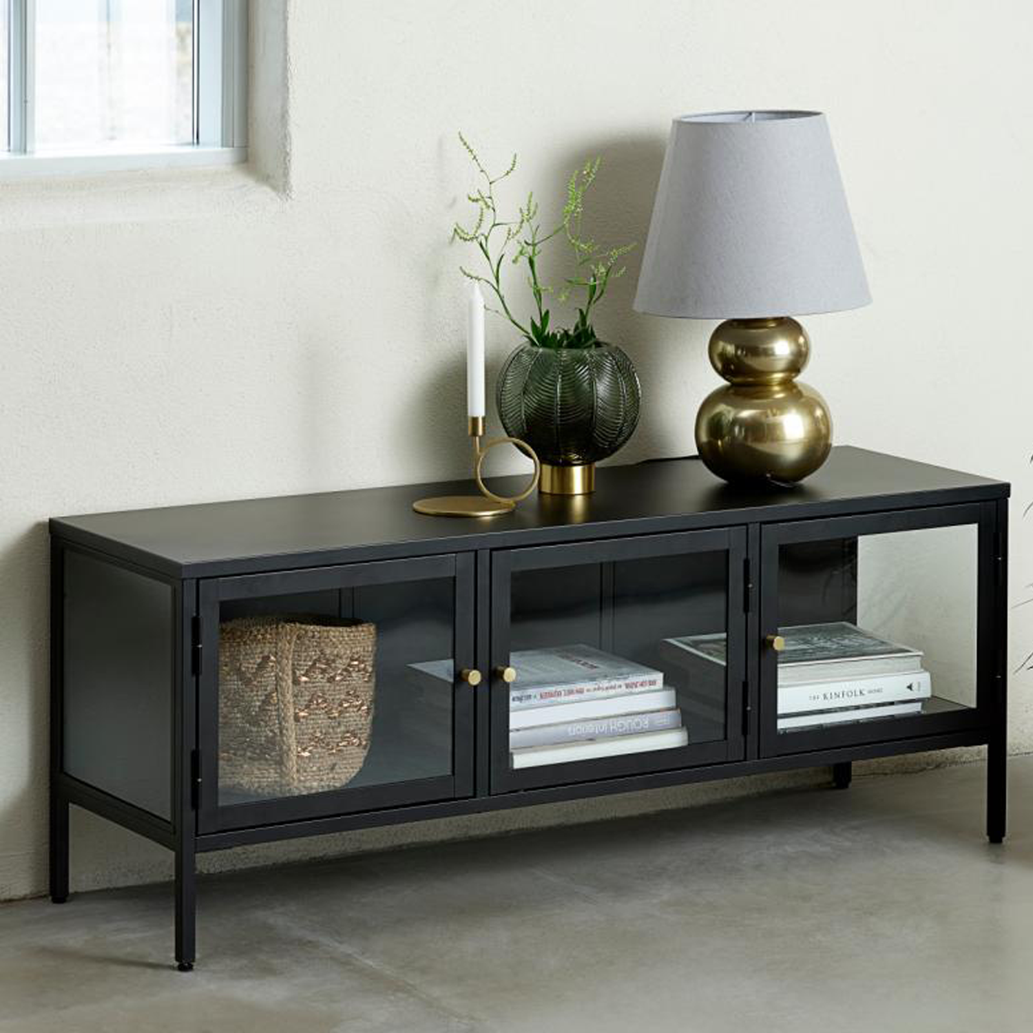 TV Meubel Carmel Zwart