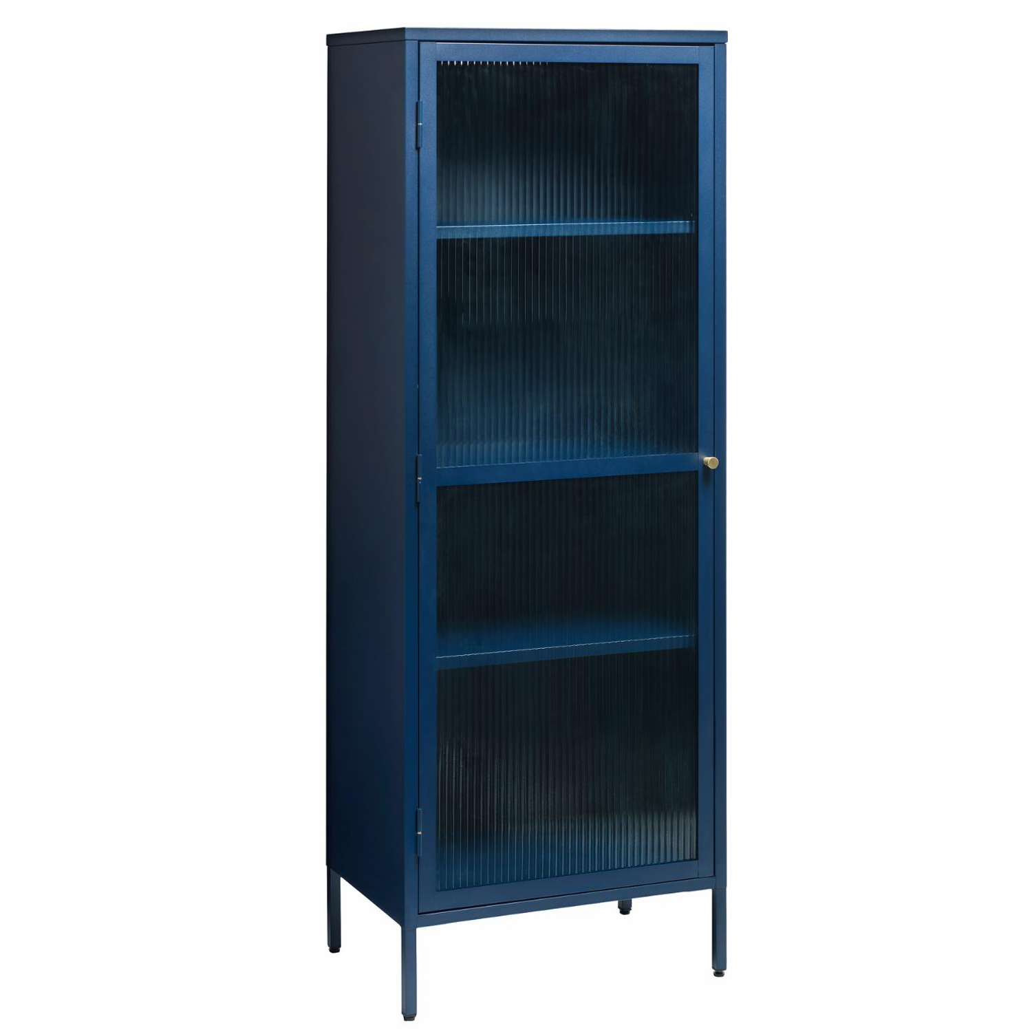 Vitrinekast Bronco Staalblauw H160 cm