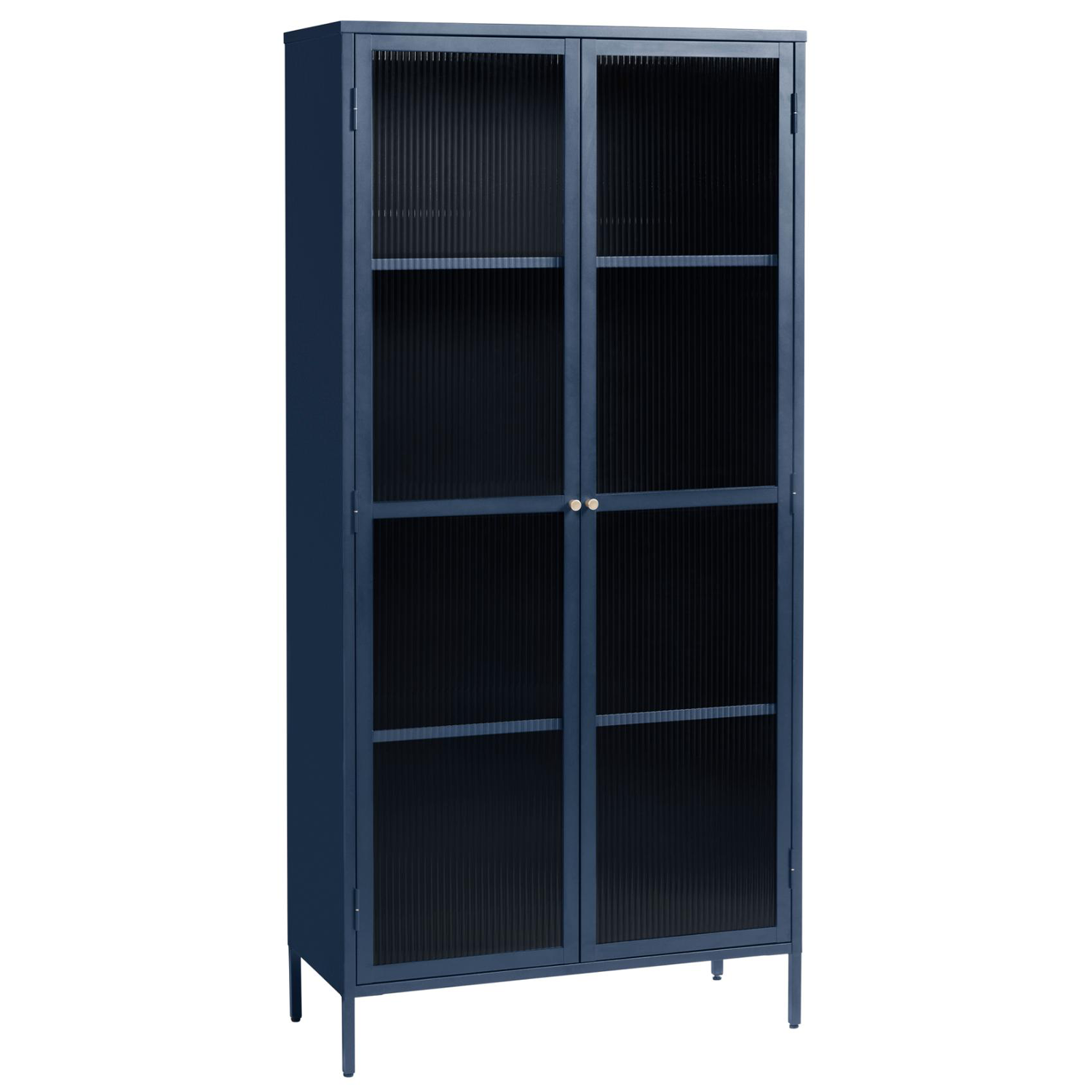 Vitrinekast Bronco Staalblauw H190 cm