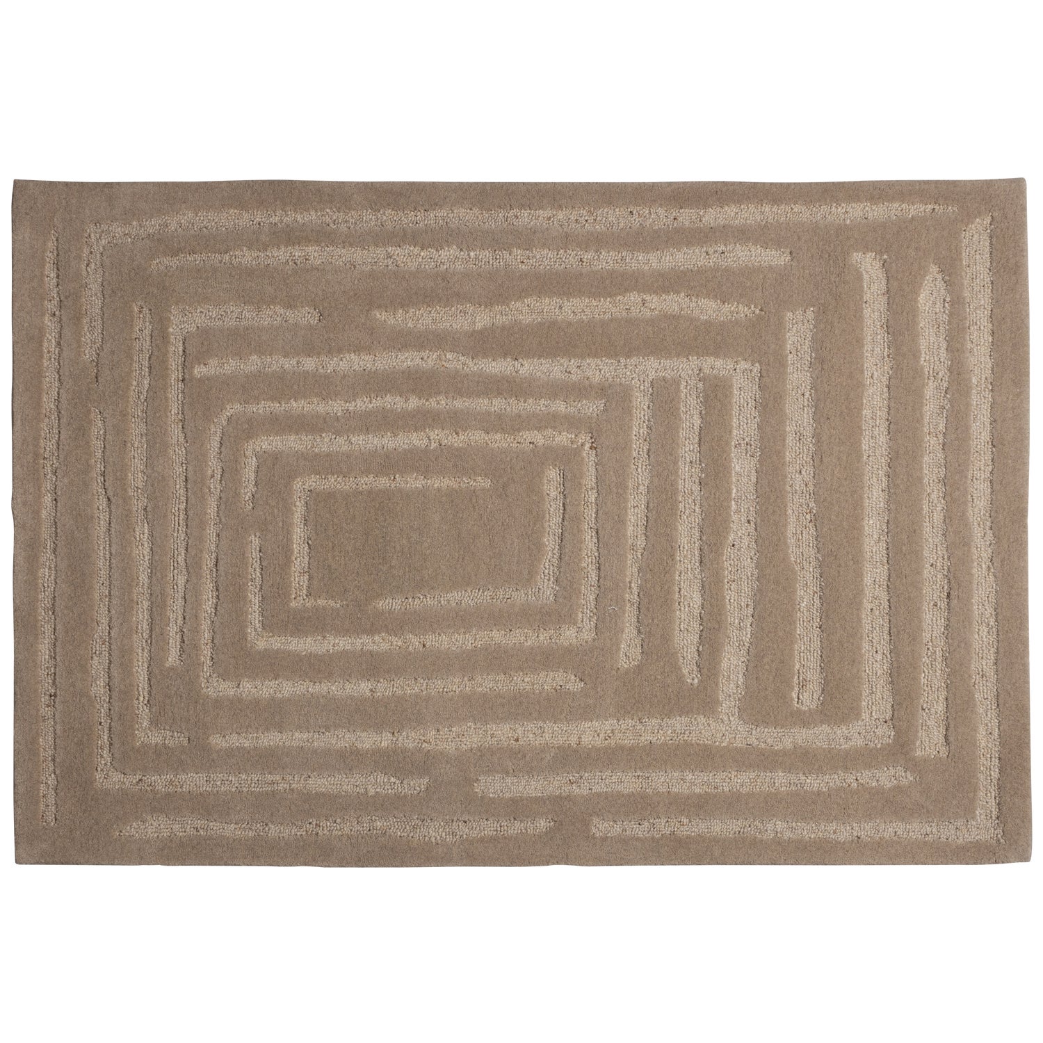ALICIA VLOERKLEED WOL ZAND 170x240CM