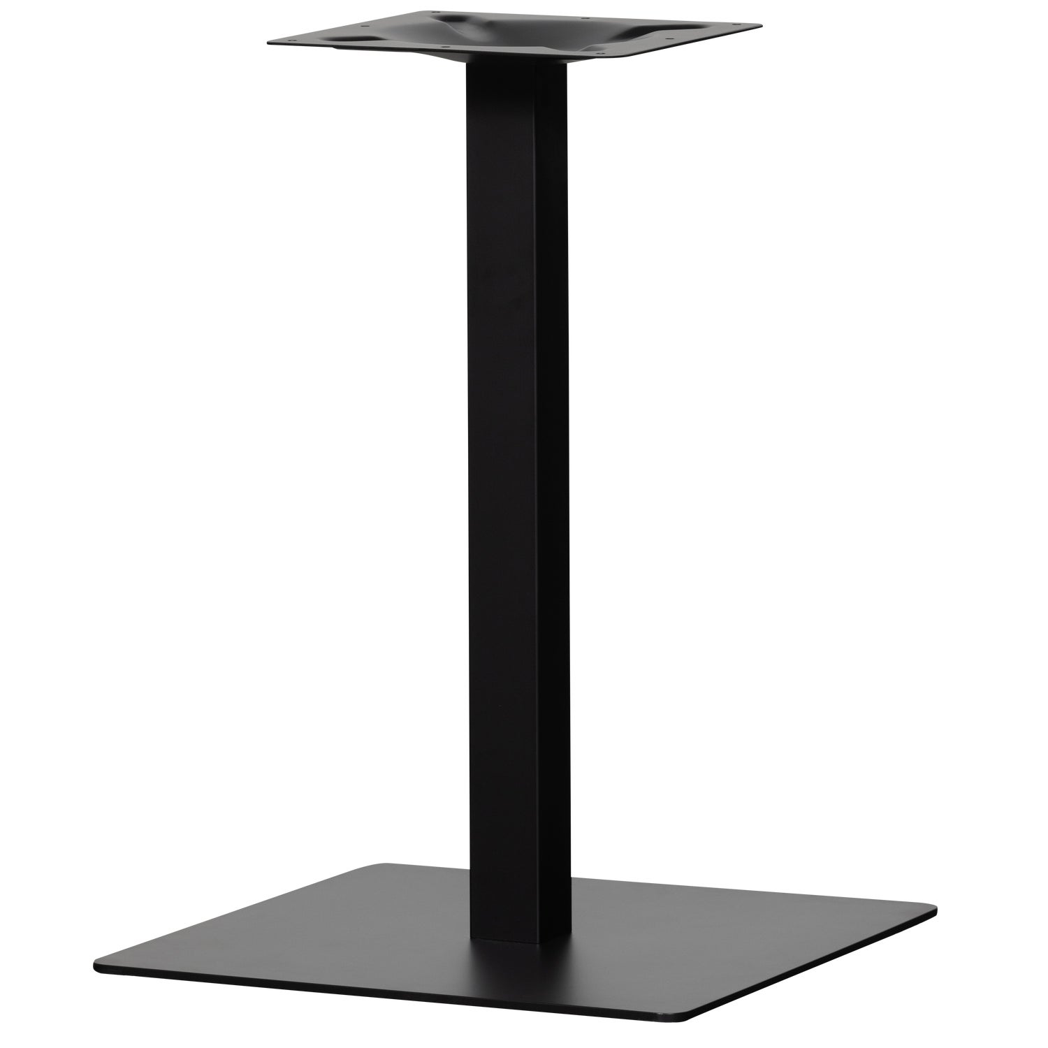 BISTRO VIERKANTE BUISVOET METAAL ZWART 72x50x50CM