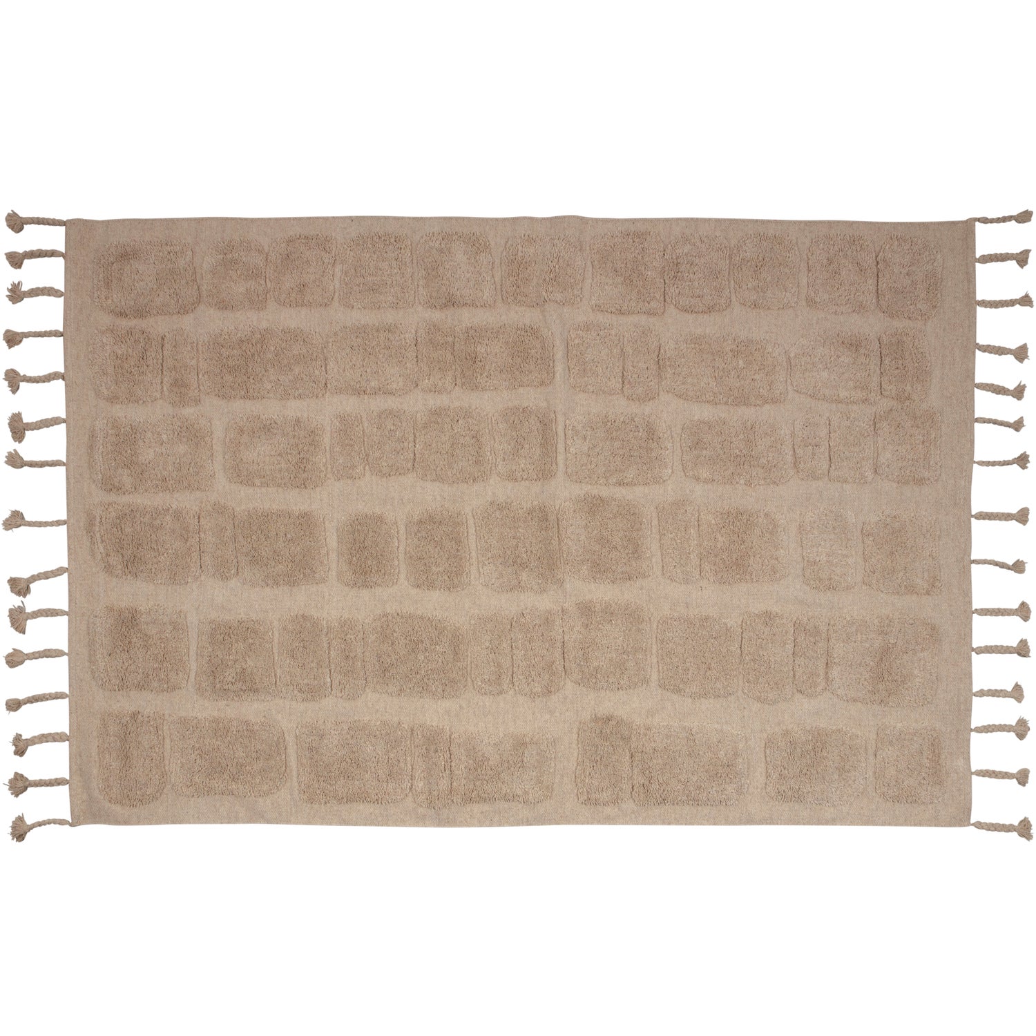 BRICKS VLOERKLEED MET STEEN DESSIN BEIGE 170x240CM