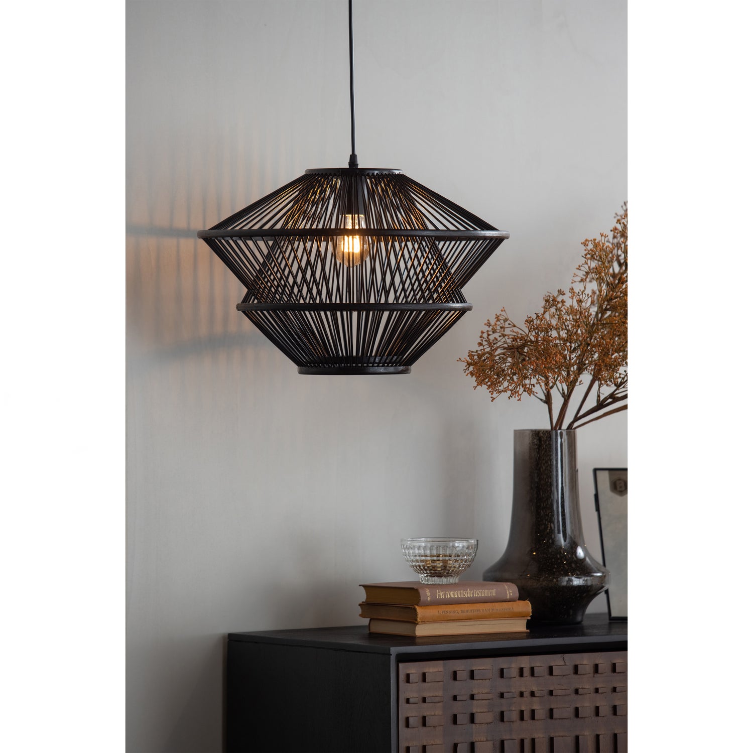 Bamboo Hanglamp Zwart