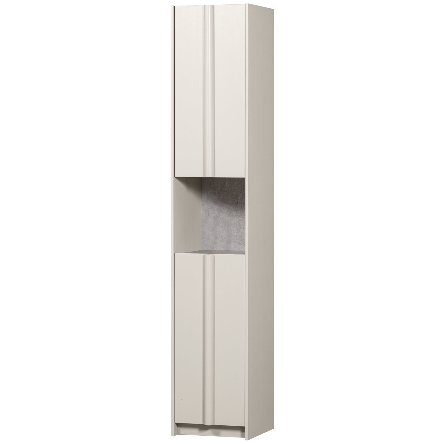 Basu Smalle Kast 40cm Grenen Dust Incl Concrete Decor [fsc]