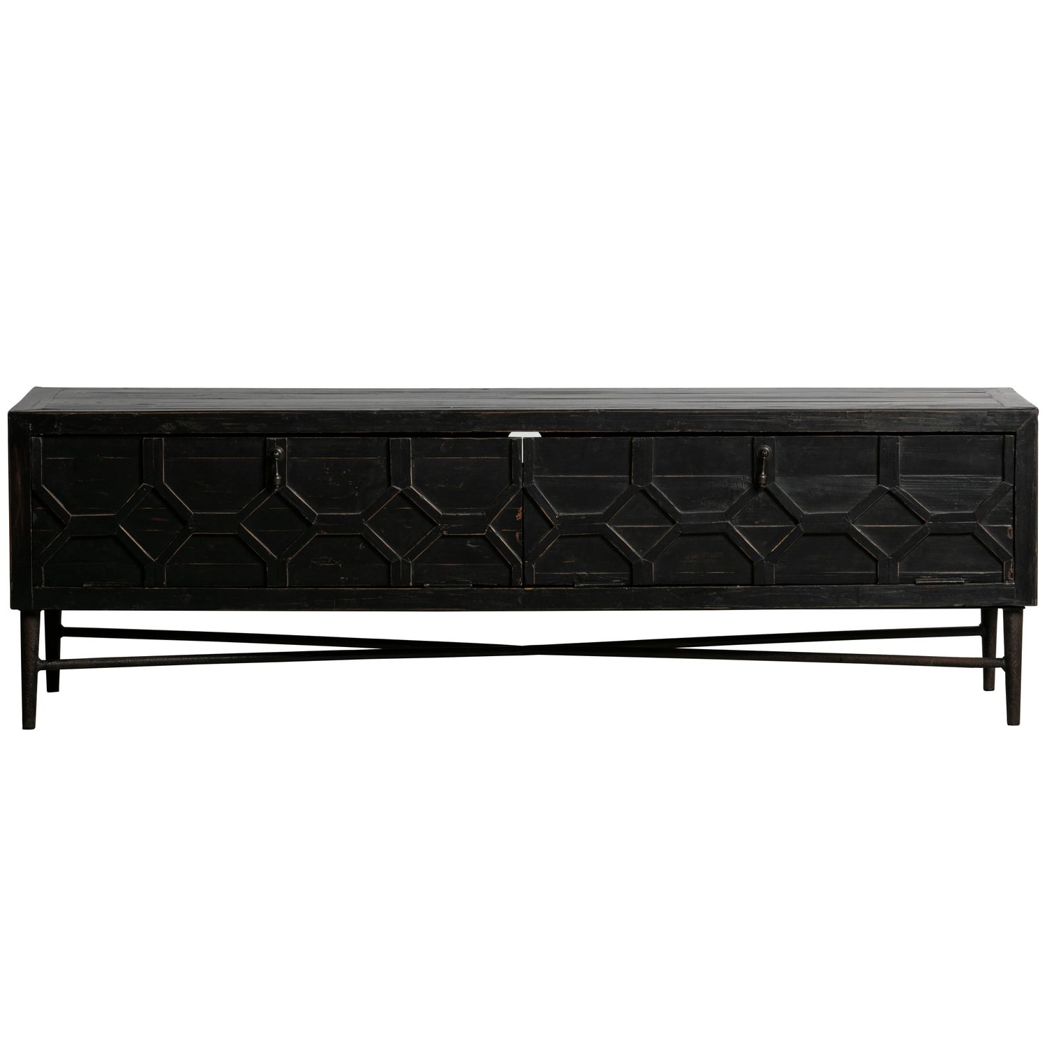Bequest Tv Meubel Hout Zwart 160 Cm