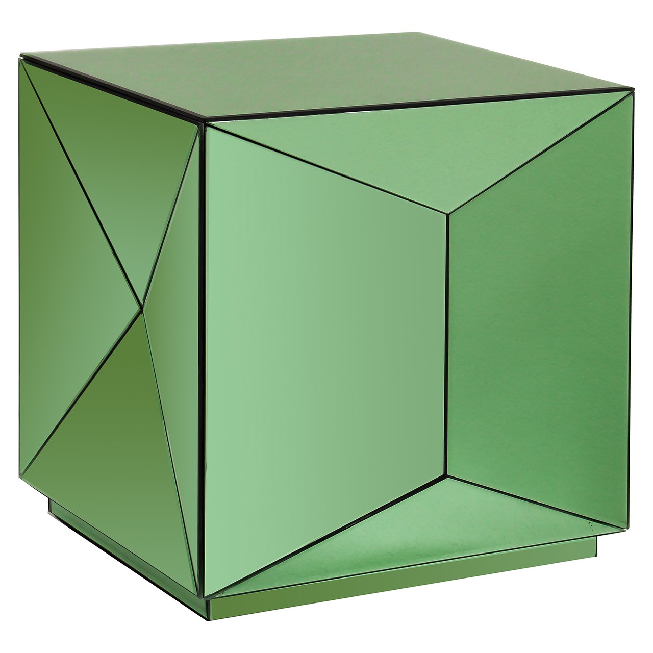 Bijzettafel Shifra spiegel groen ()