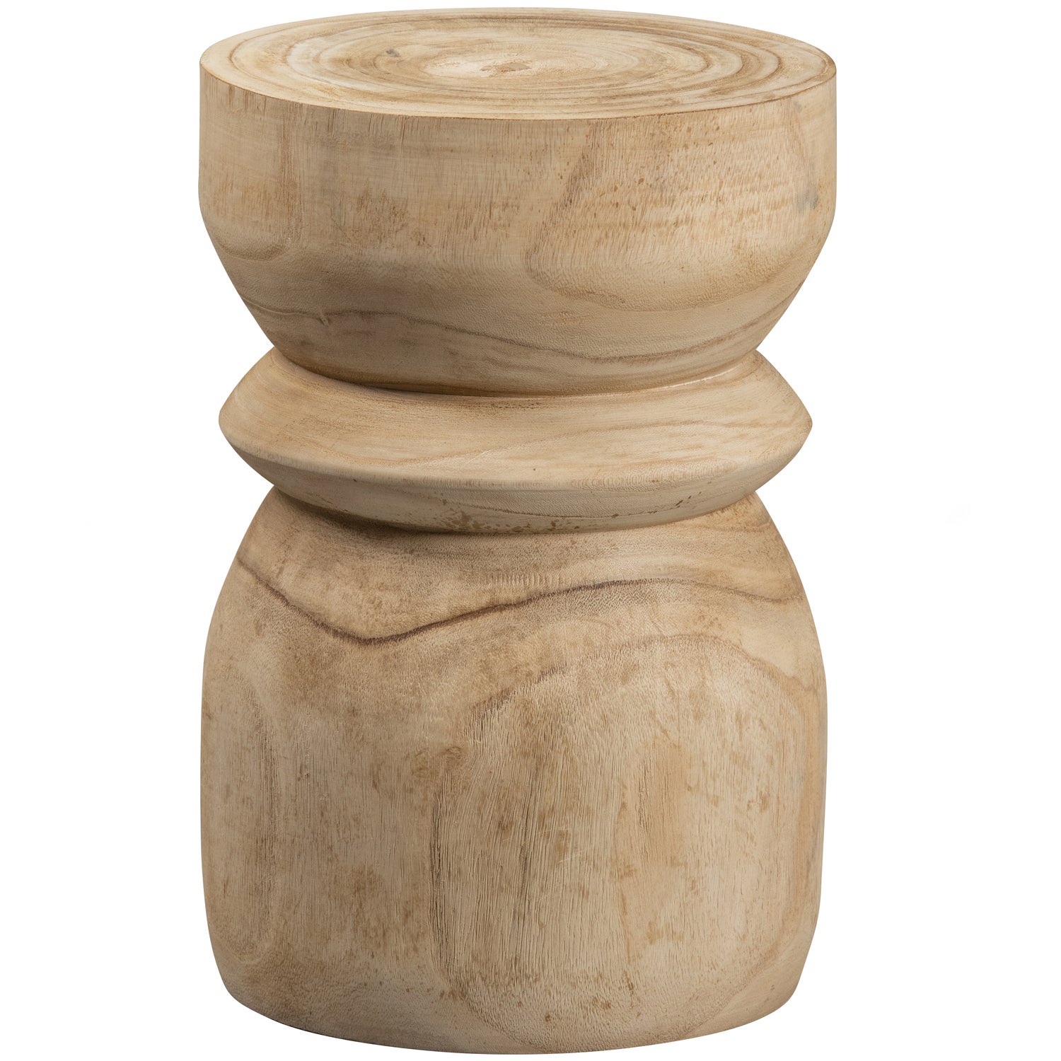 Bikkel Kruk Hout Naturel 40xØ28cm