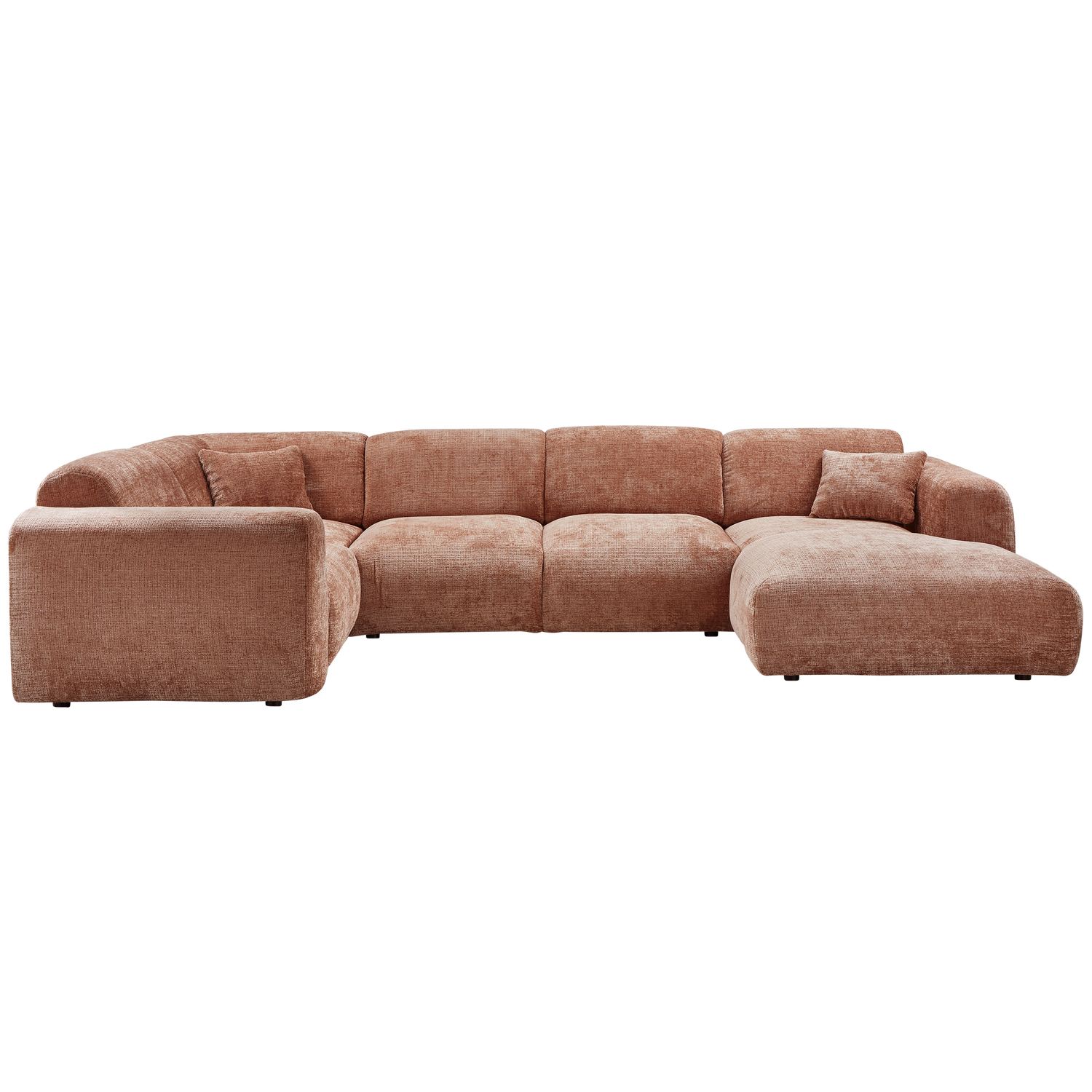 CLOUD HOEKBANK LINKS GEWEVEN CHENILLE TERRA