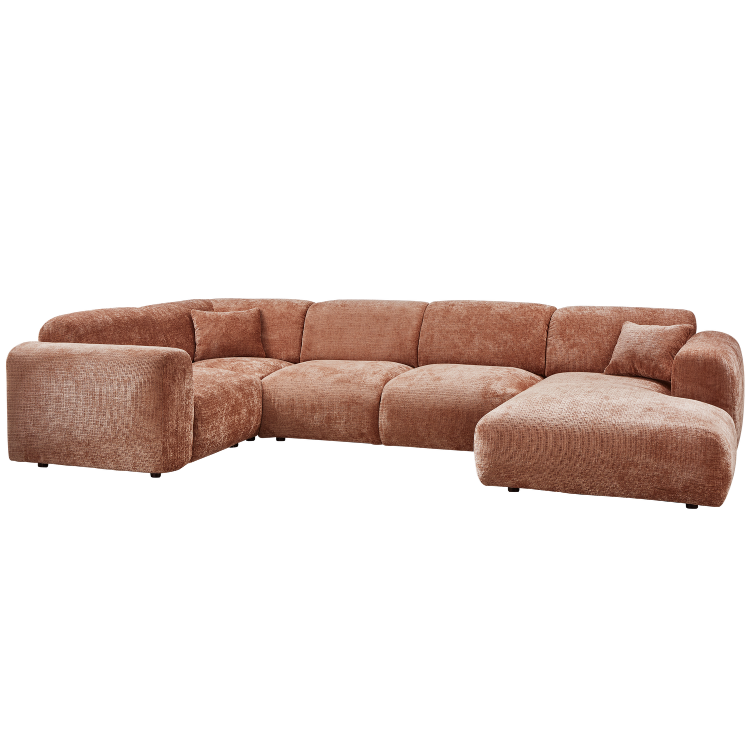 CLOUD HOEKBANK LINKS GEWEVEN CHENILLE TERRA