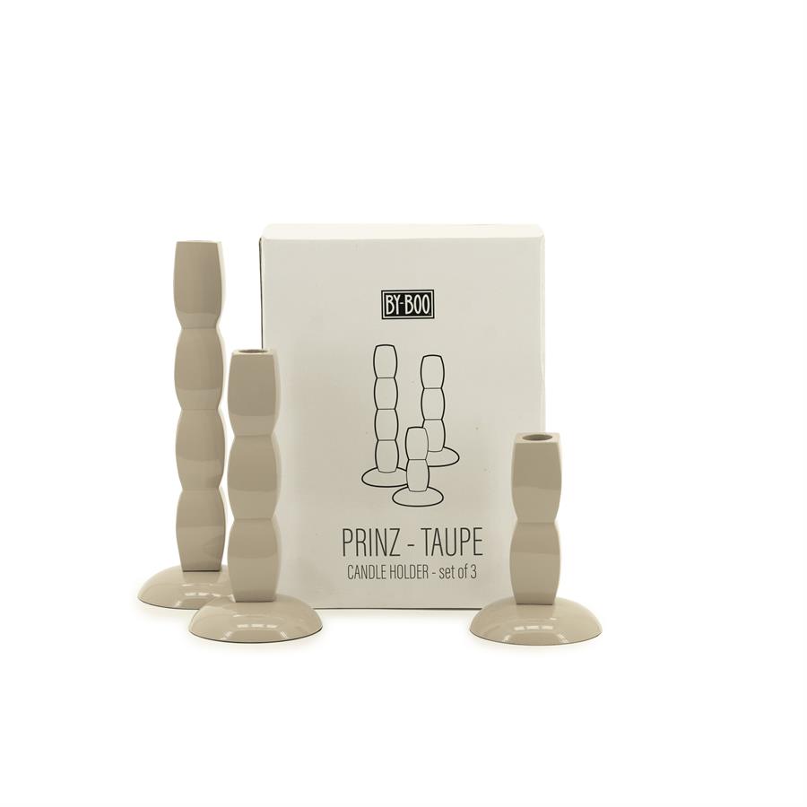 Candle holder Prinz - taupe