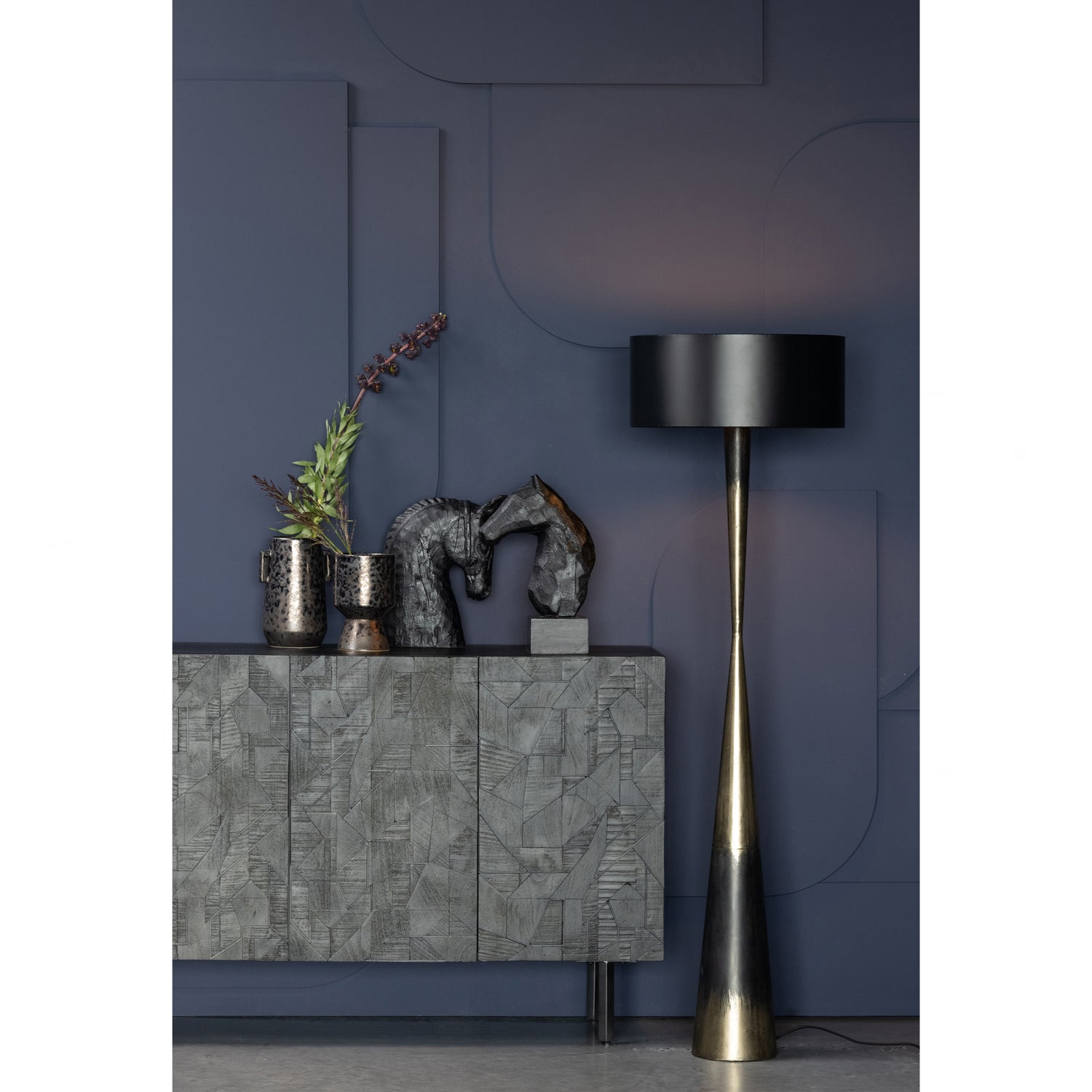 Counter Dressoir Hout Zwart