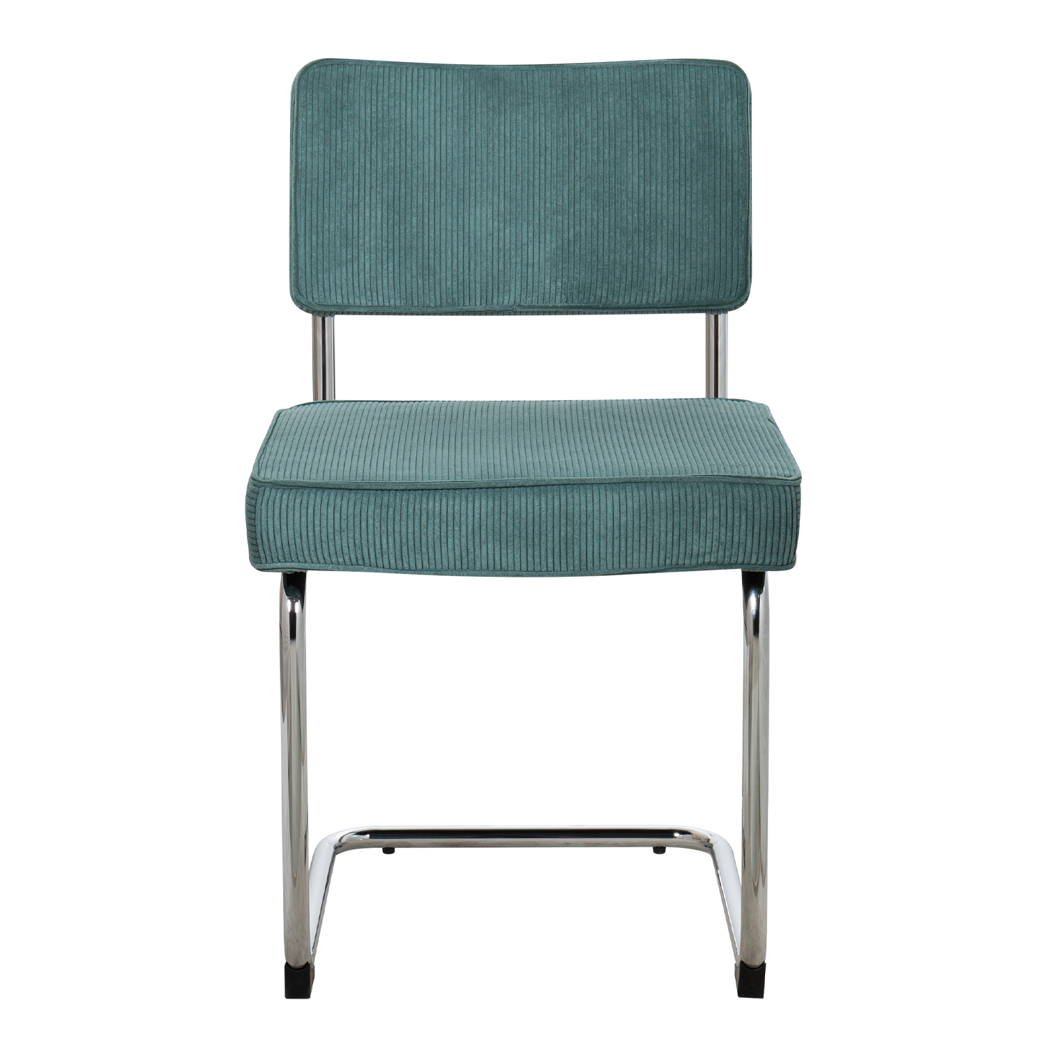 Eetkamerstoel Bauhaus Chrome Rib Blauw