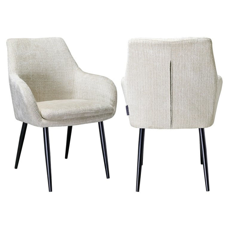 Eetkamerstoel Chrissy beige chenille (Niagara 902 beige)