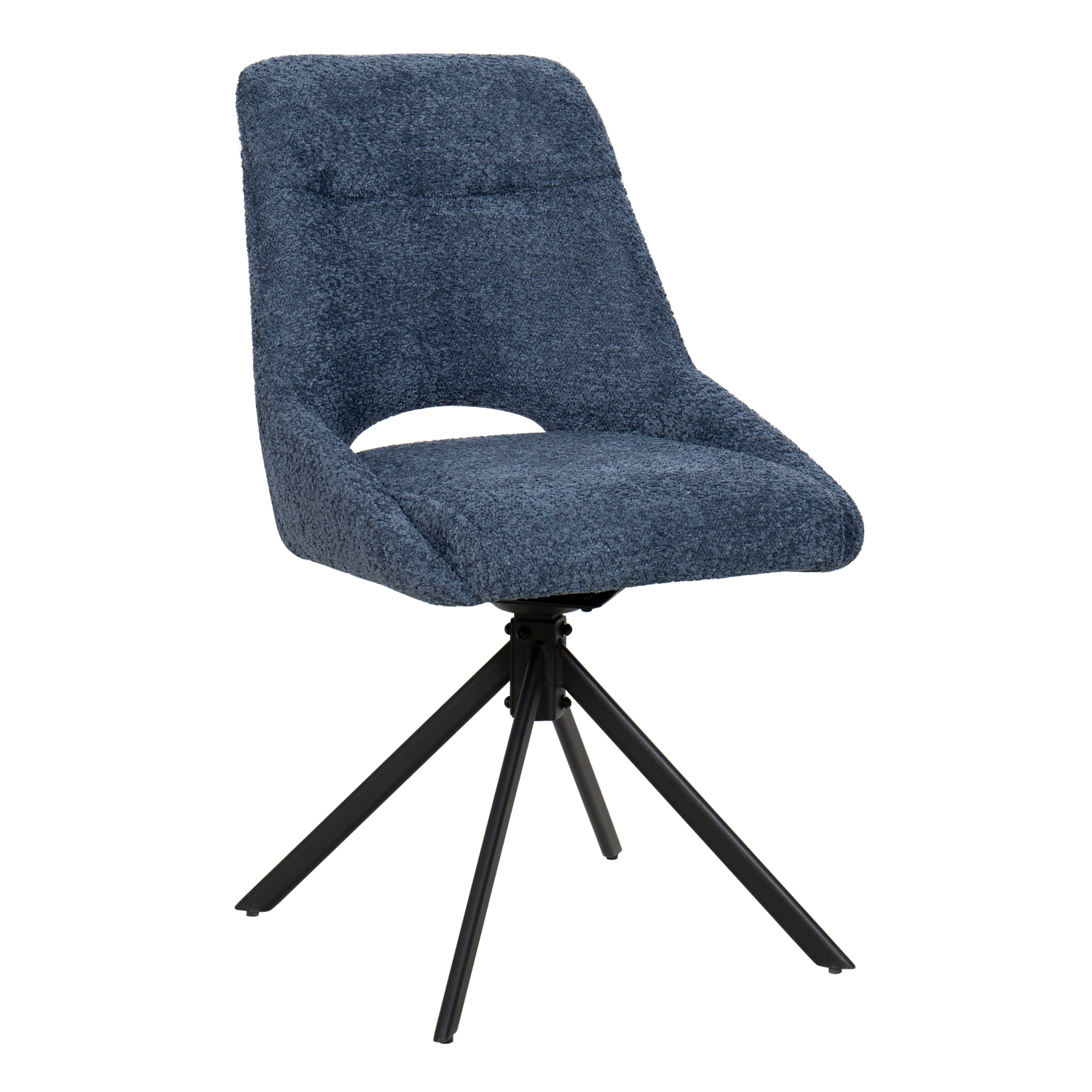 Eetkamerstoel Nola Bouclé Blauw