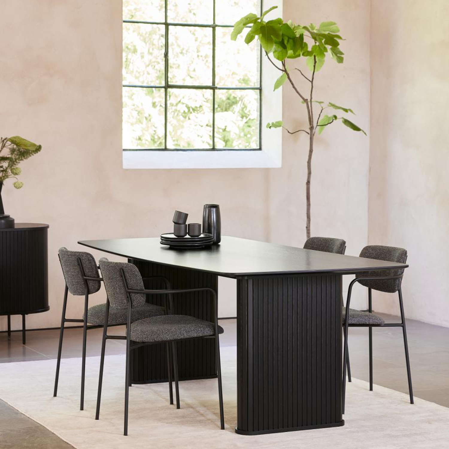 Eettafel Nola 190x100cm Zwart