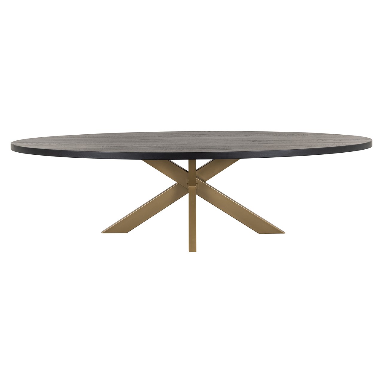 Eettafel Watson 235 incl. spinpoot goud (Black)