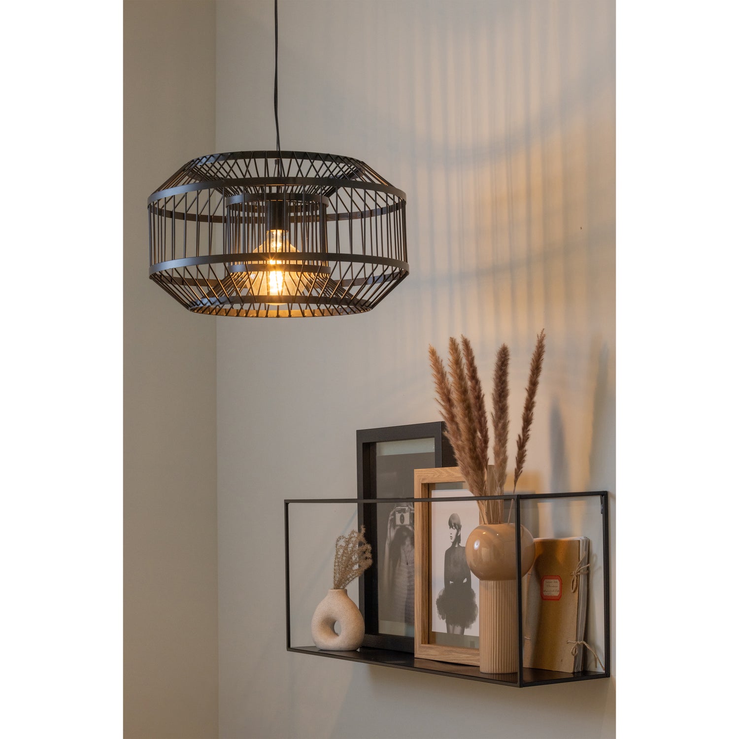 Esila Hanglamp Metaal Zwart