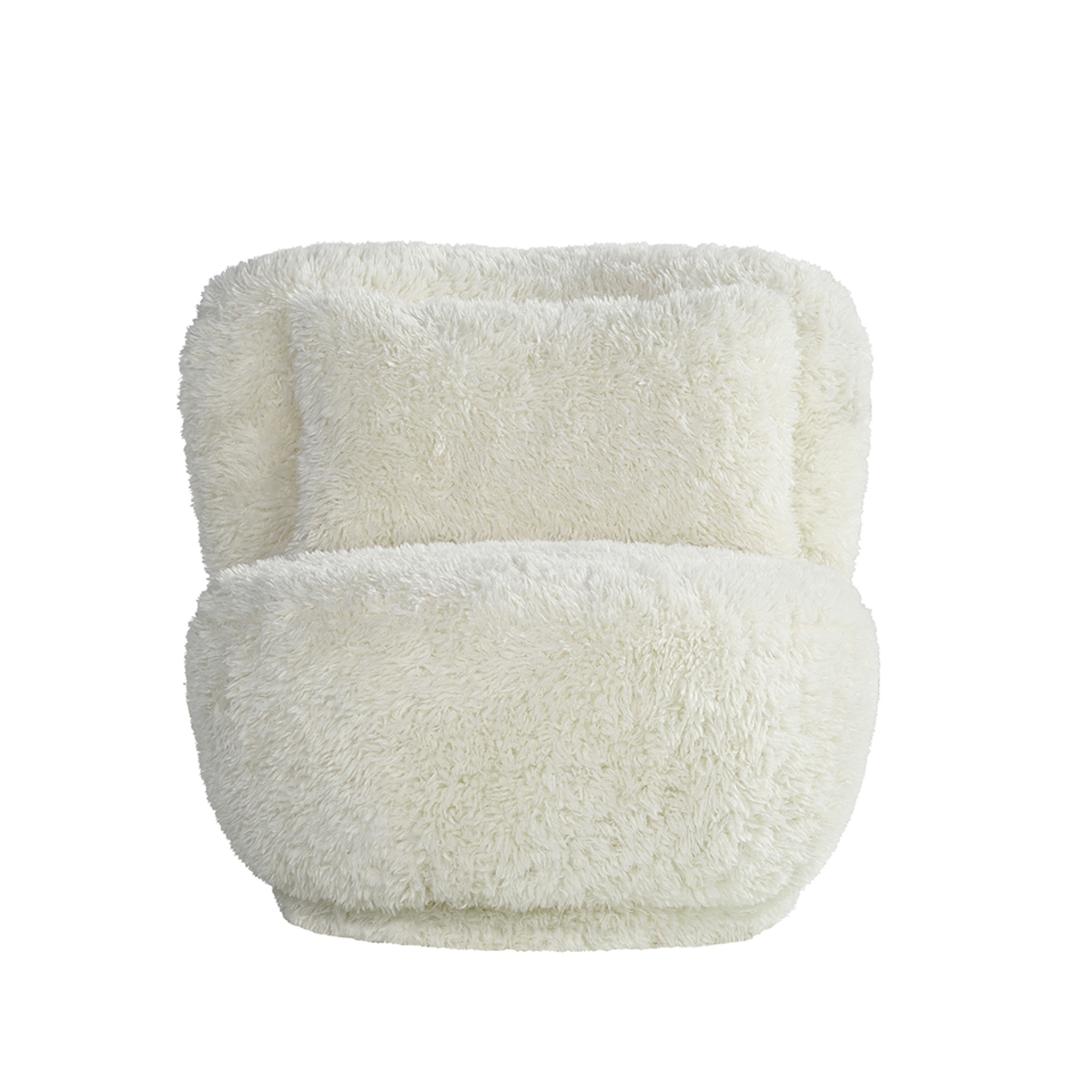 Fauteuil Doodle - Crme - Stof