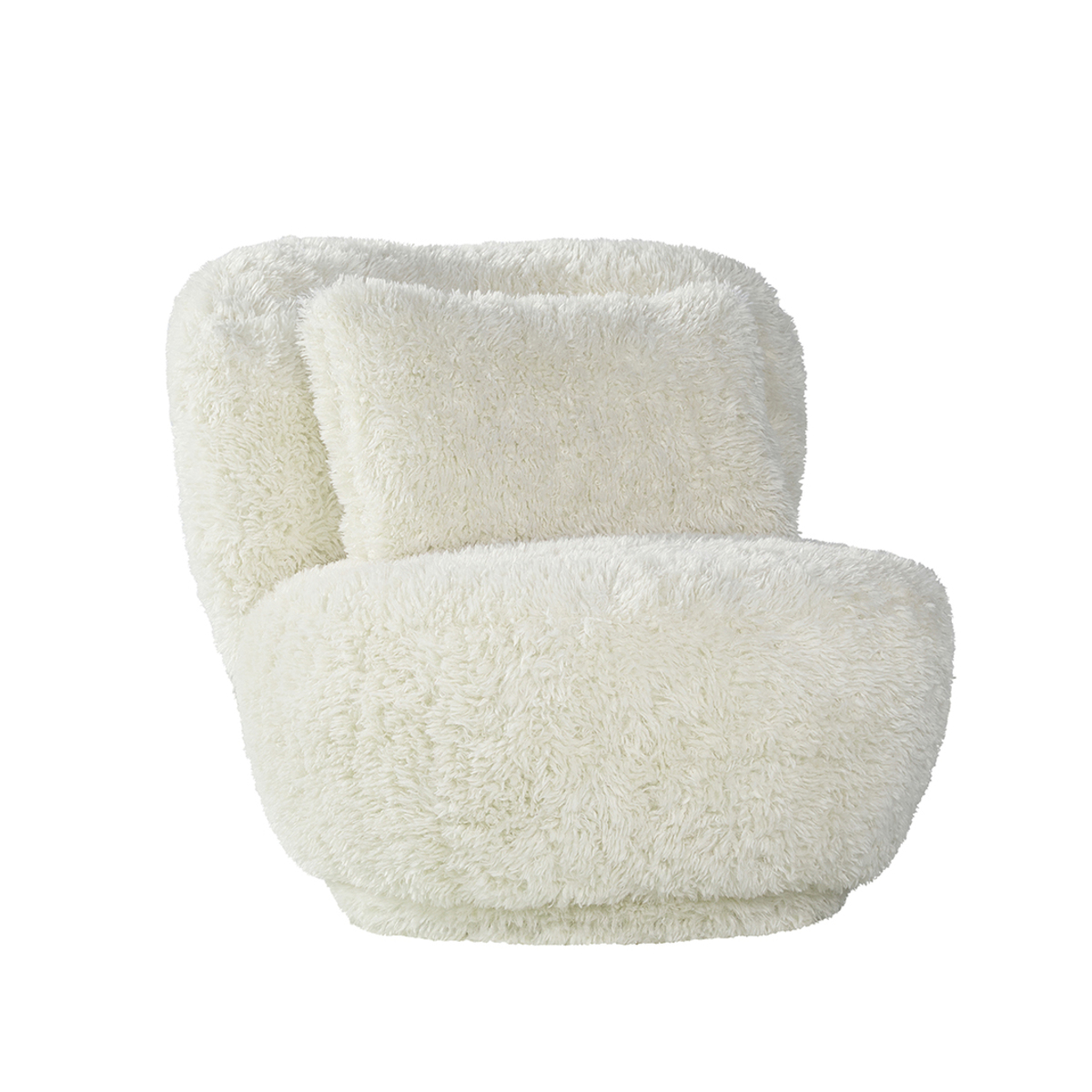 Fauteuil Doodle - Crme - Stof