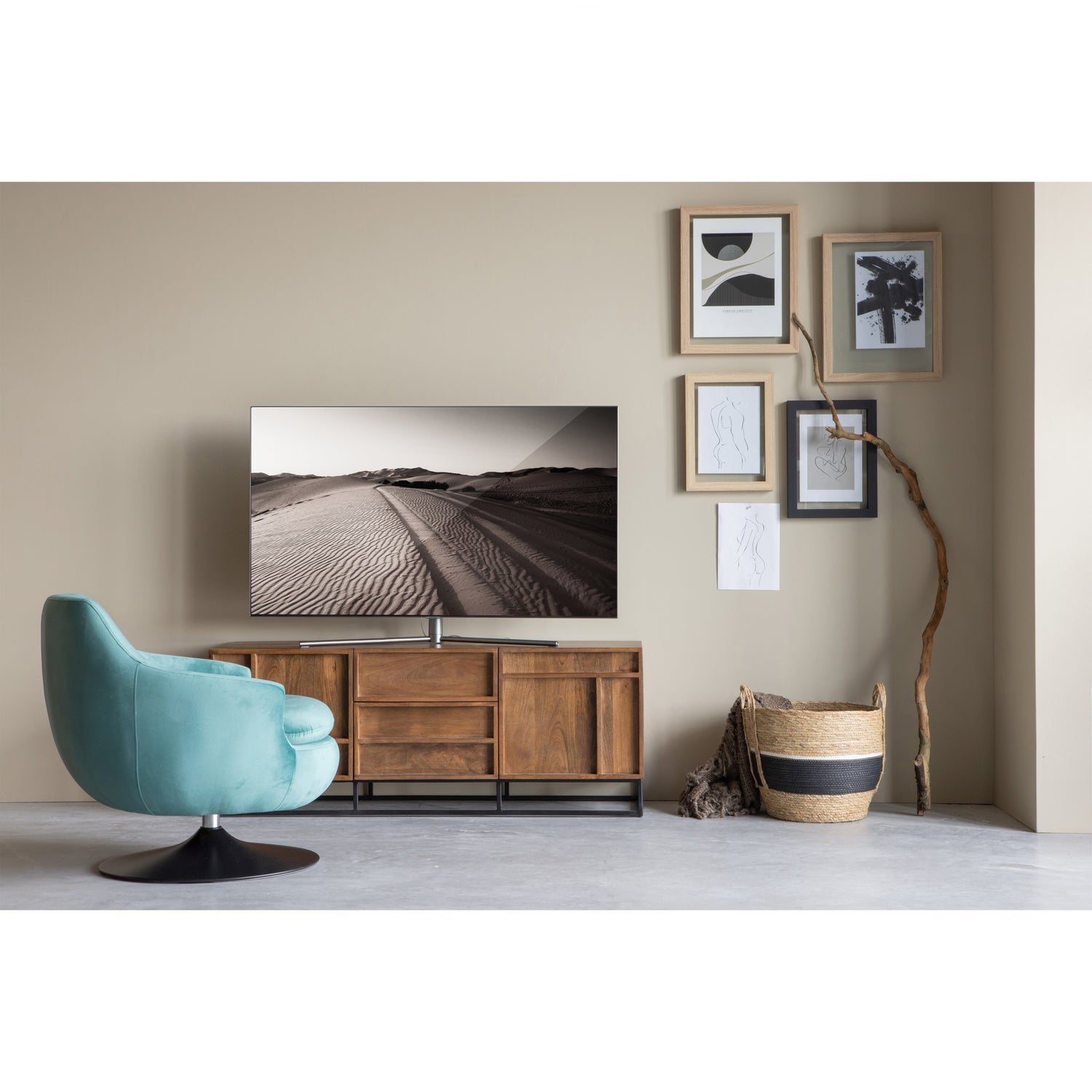 Forrest Tv Meubel Mango Hout Naturel