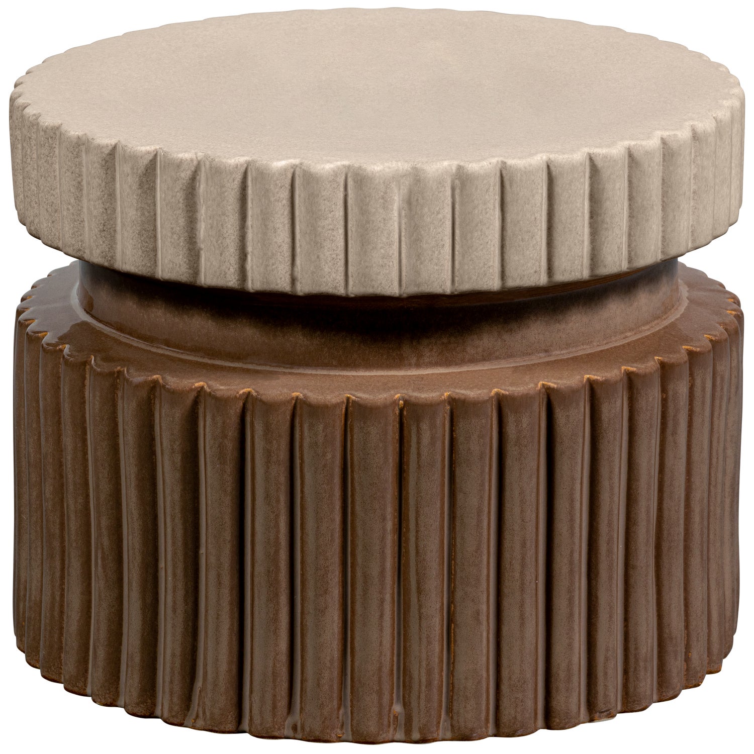 GEER BIJZETTAFEL KERAMIEK TAN 38xØ48CM