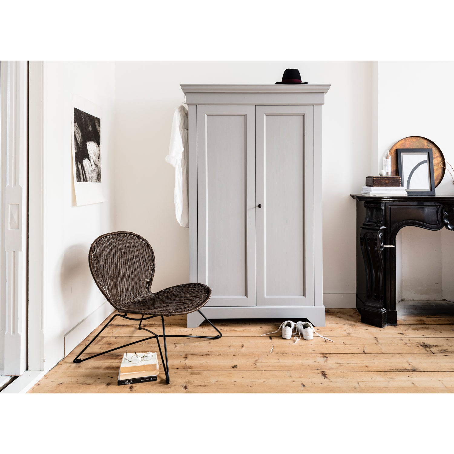 Isabel Brocante Kast Grenen Betongrijs [fsc]
