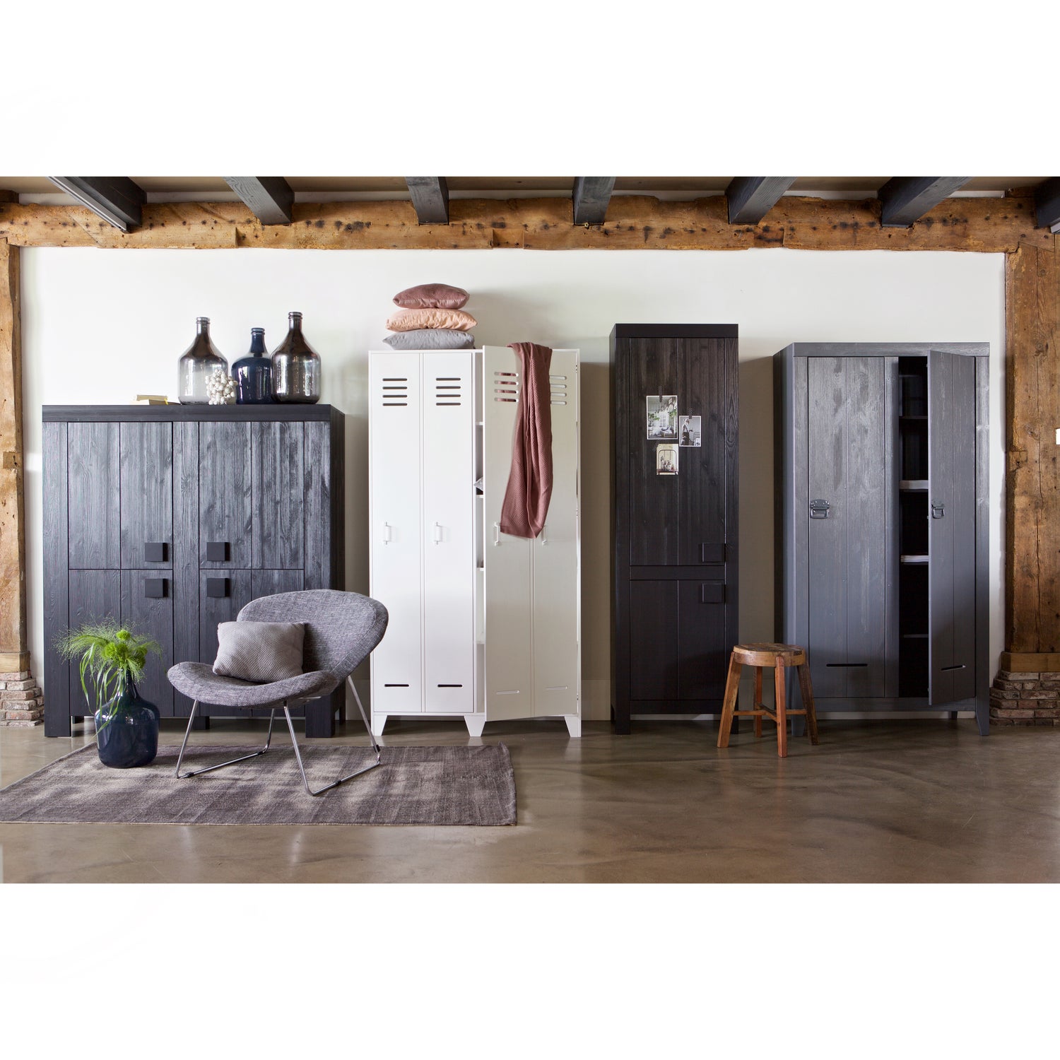 Kluiskast Geborsteld Steel Grey [fsc]