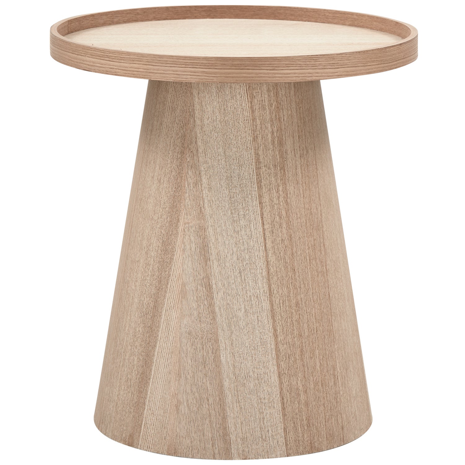 MAUD BIJZETTAFEL CONISCH HOUT NATUREL 50xØ45CM