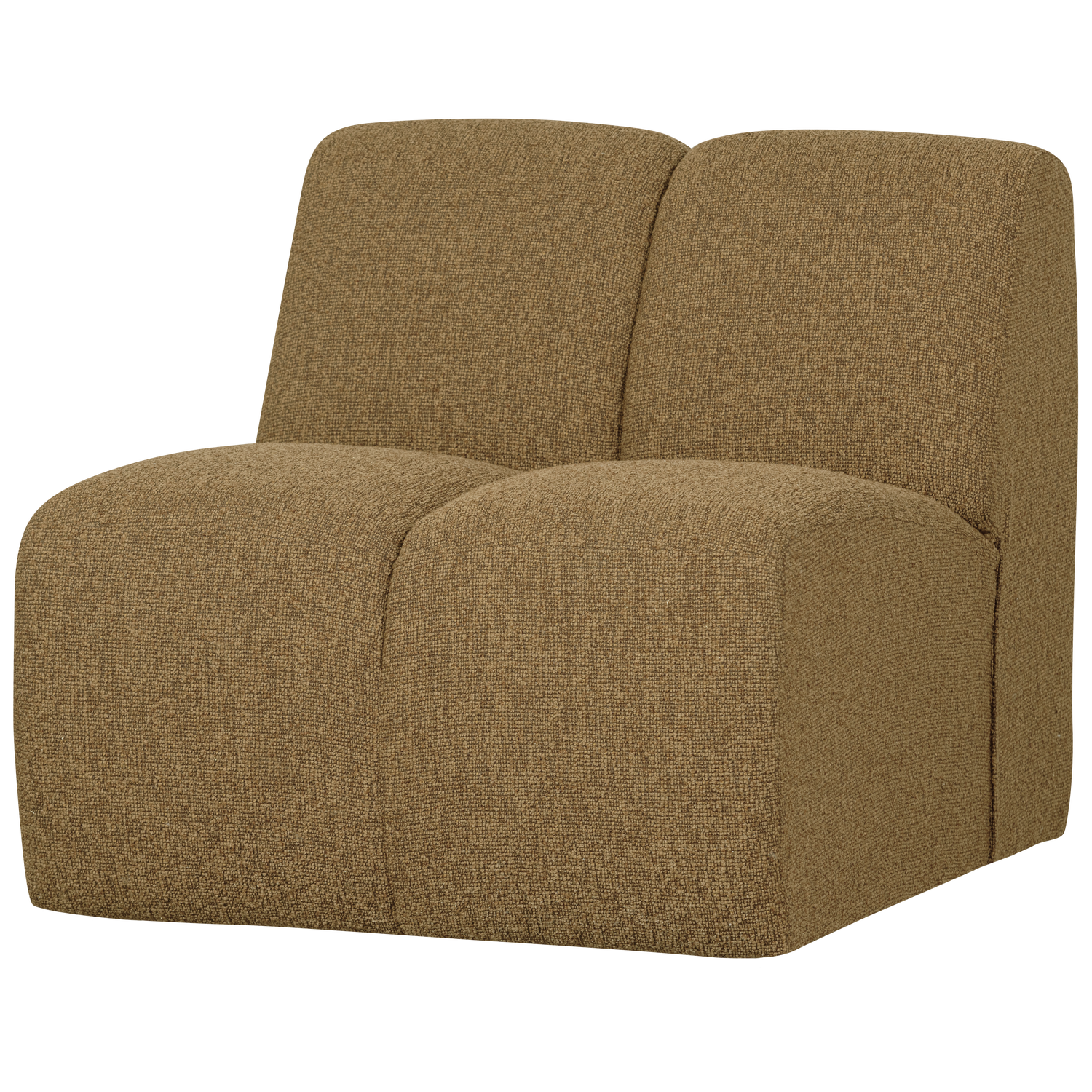 MOJO 1-ZITS BOUCLE GEEL/BRUIN MELANGE