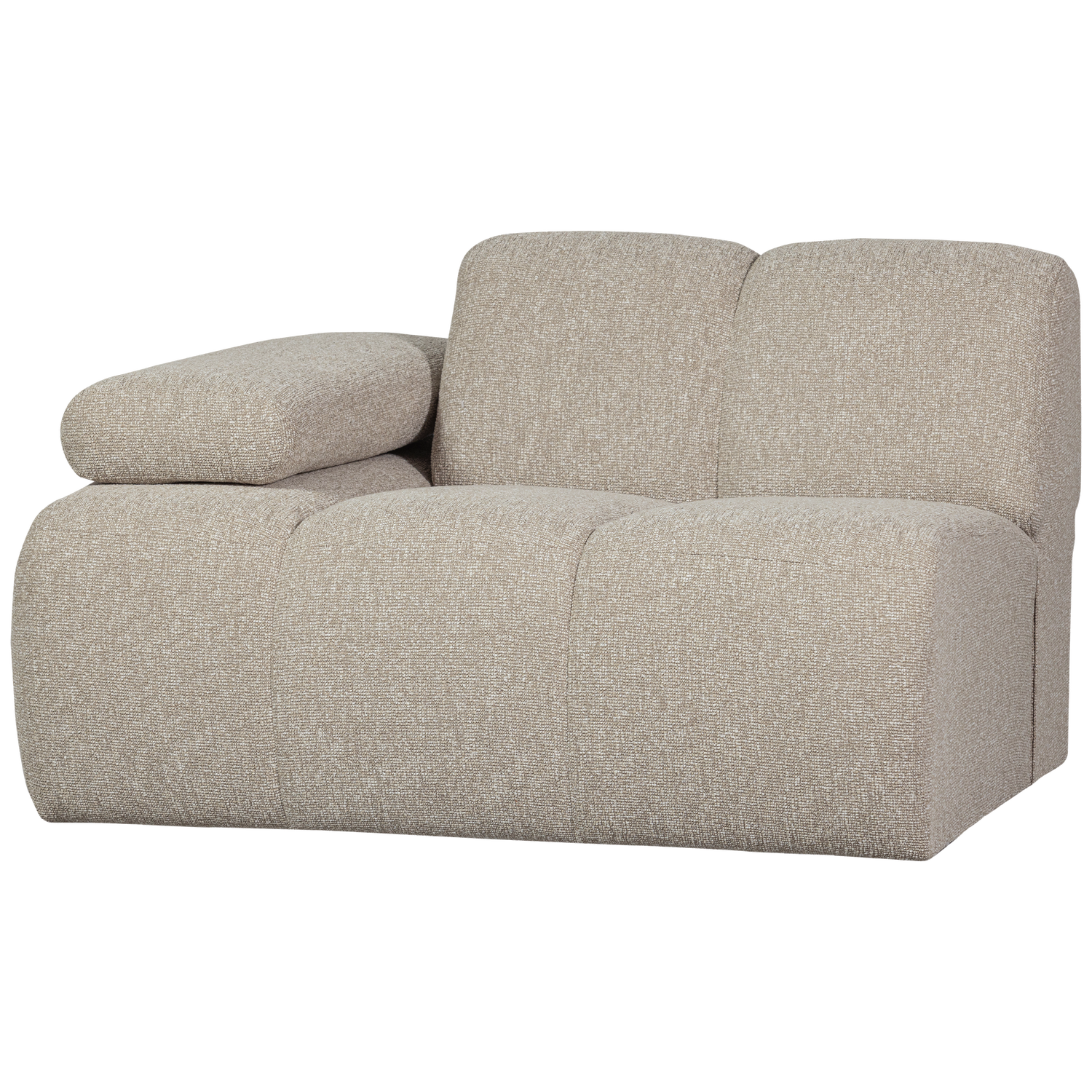 MOJO 1-ZITS MET ARM LINKS BOUCLE BEIGE MELANGE