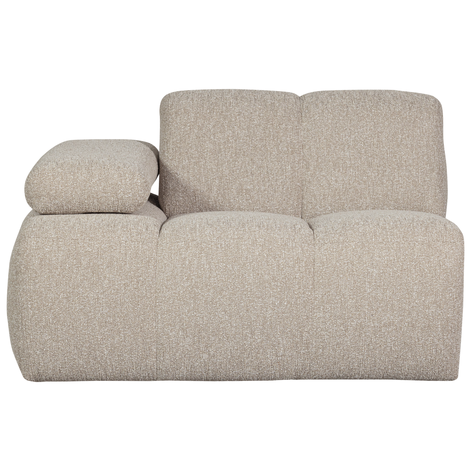 MOJO 1-ZITS MET ARM LINKS BOUCLE BEIGE MELANGE