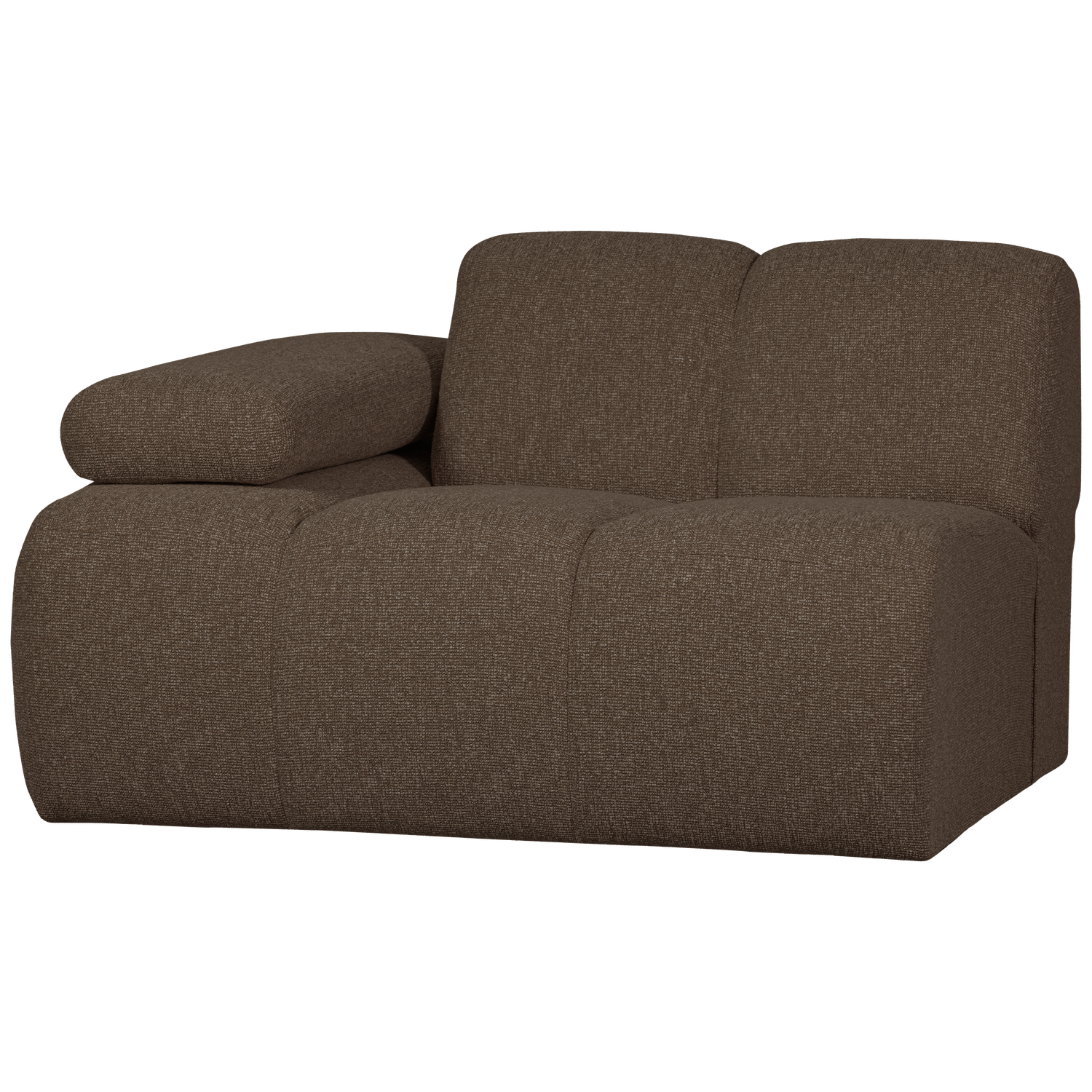 MOJO 1-ZITS MET ARM LINKS BOUCLE BRUIN MELANGE