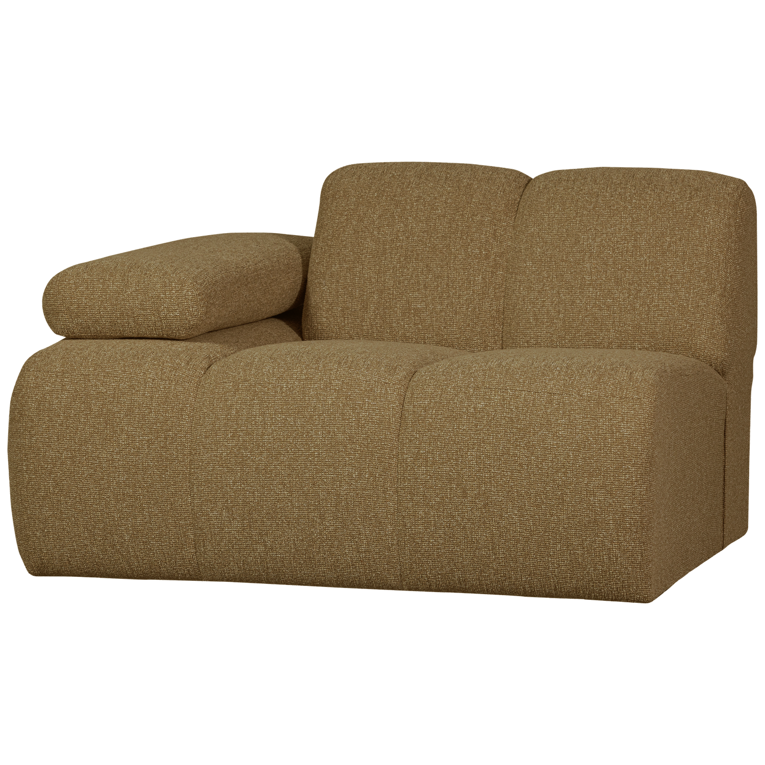 MOJO 1-ZITS MET ARM LINKS BOUCLE GEEL/BRUIN MELANGE