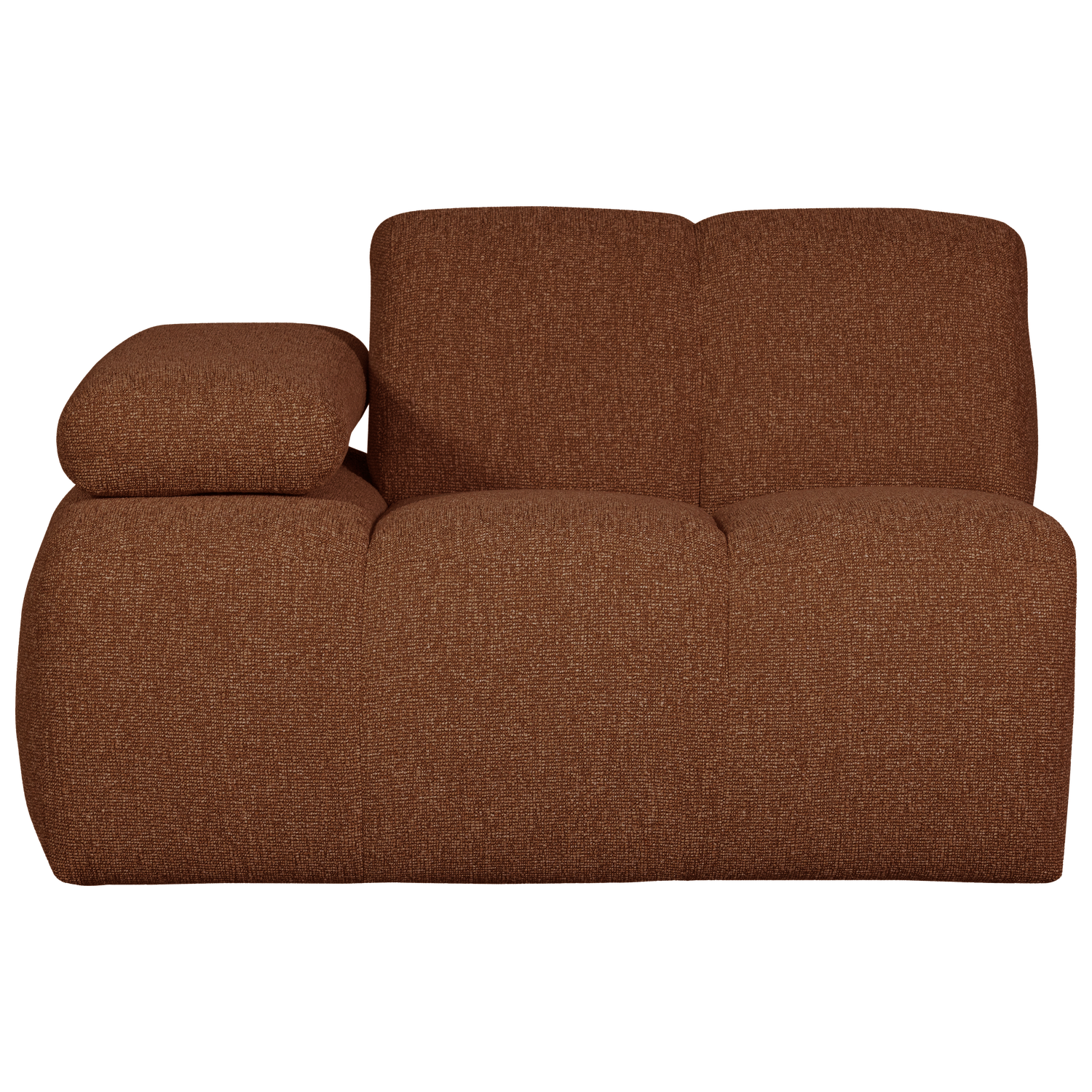 MOJO 1-ZITS MET ARM LINKS BOUCLE ROEST BRUIN MELANGE