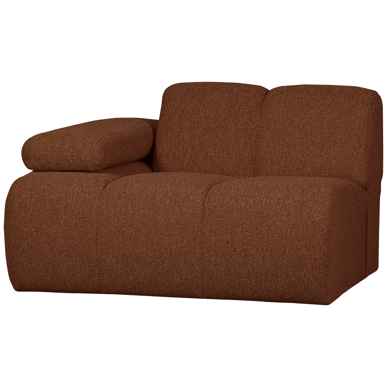MOJO 1-ZITS MET ARM LINKS BOUCLE ROEST BRUIN MELANGE