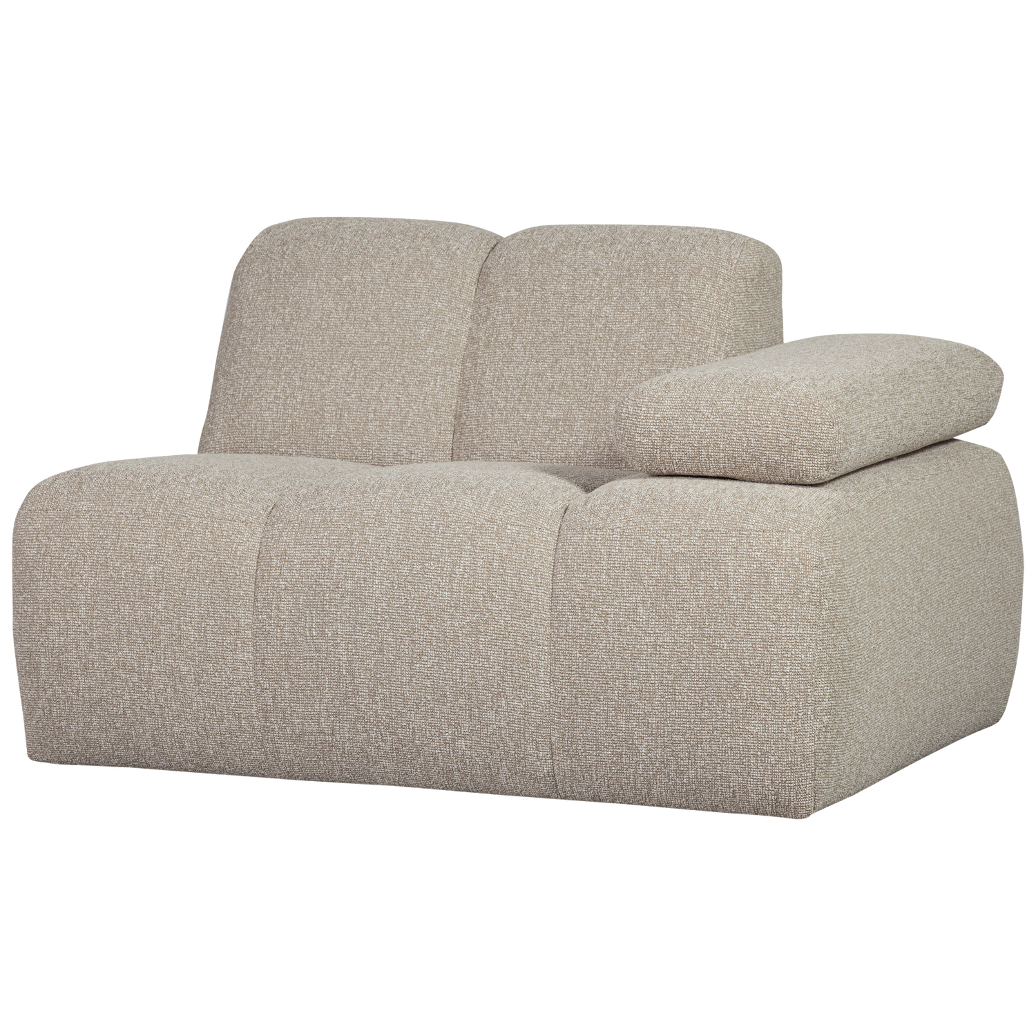 MOJO 1-ZITS MET ARM RECHTS BOUCLE BEIGE MELANGE
