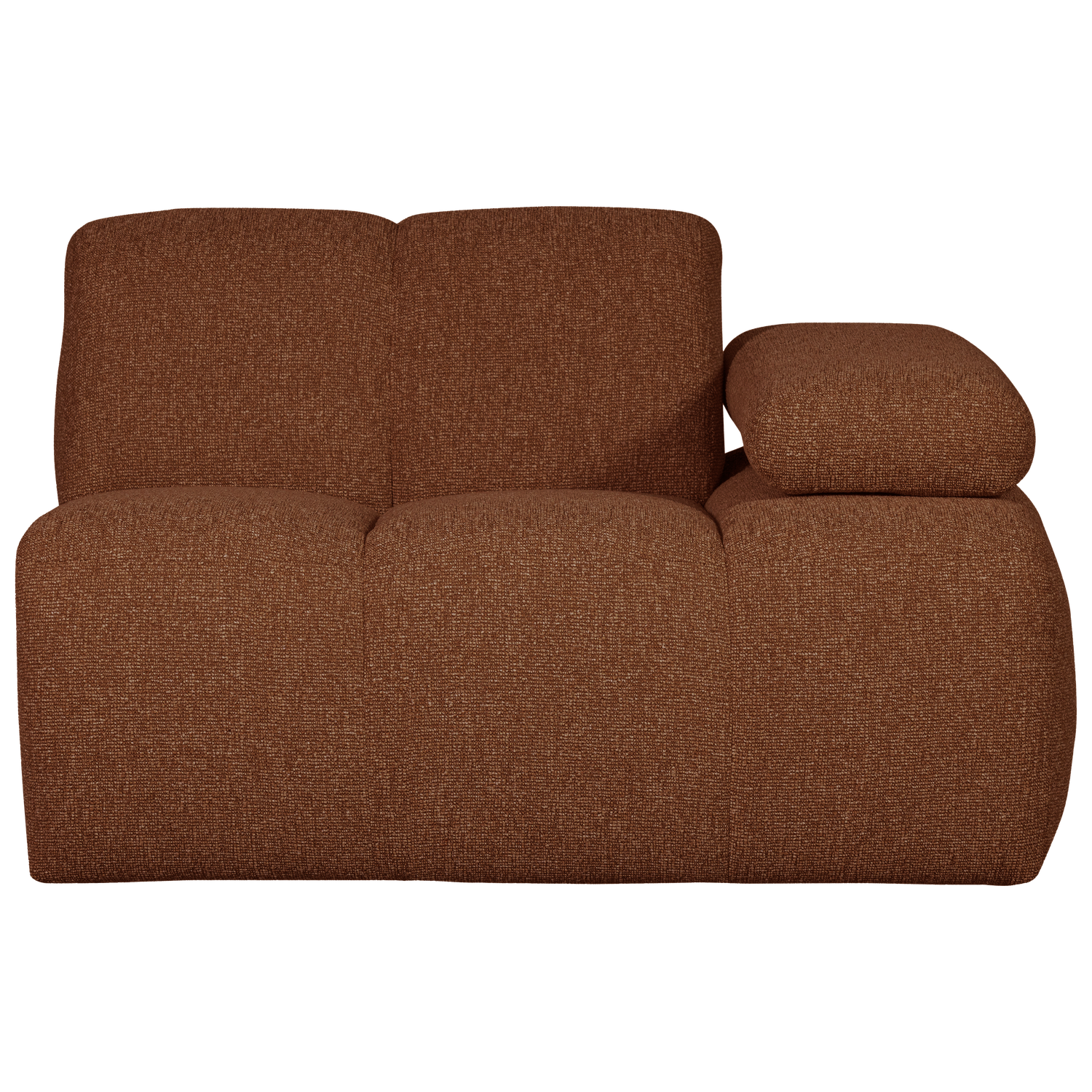MOJO 1-ZITS MET ARM RECHTS BOUCLE ROEST BRUIN MELANGE