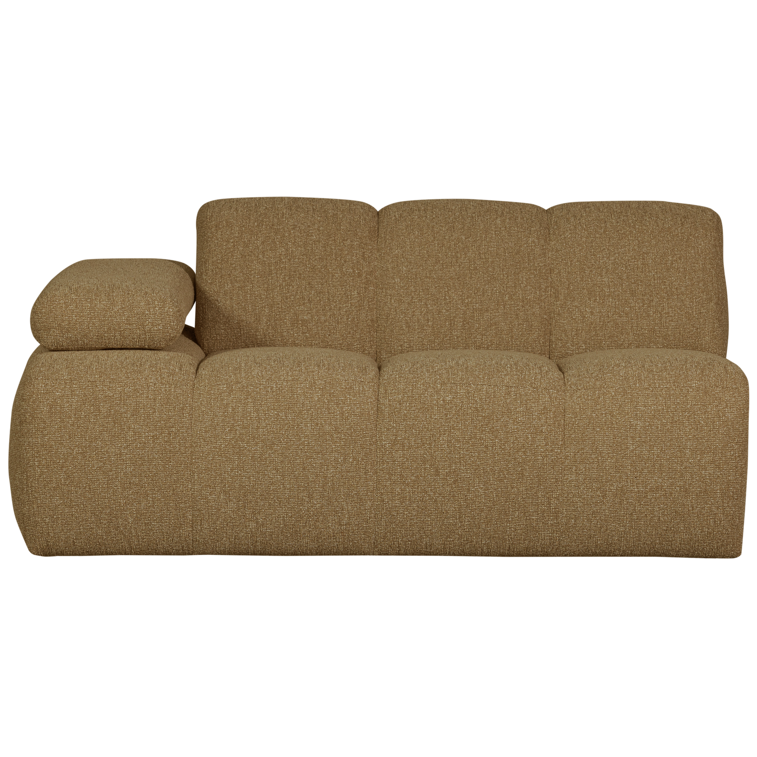 MOJO 1,5-ZITS MET ARM LINKS BOUCLE GEEL/BRUIN MELANGE