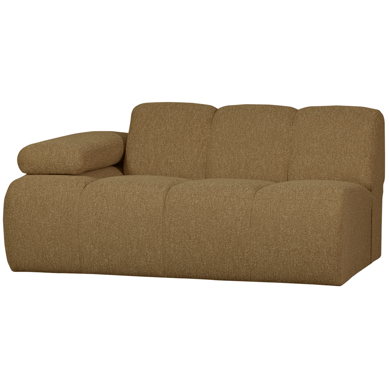 MOJO 1,5-ZITS MET ARM LINKS BOUCLE GEEL/BRUIN MELANGE