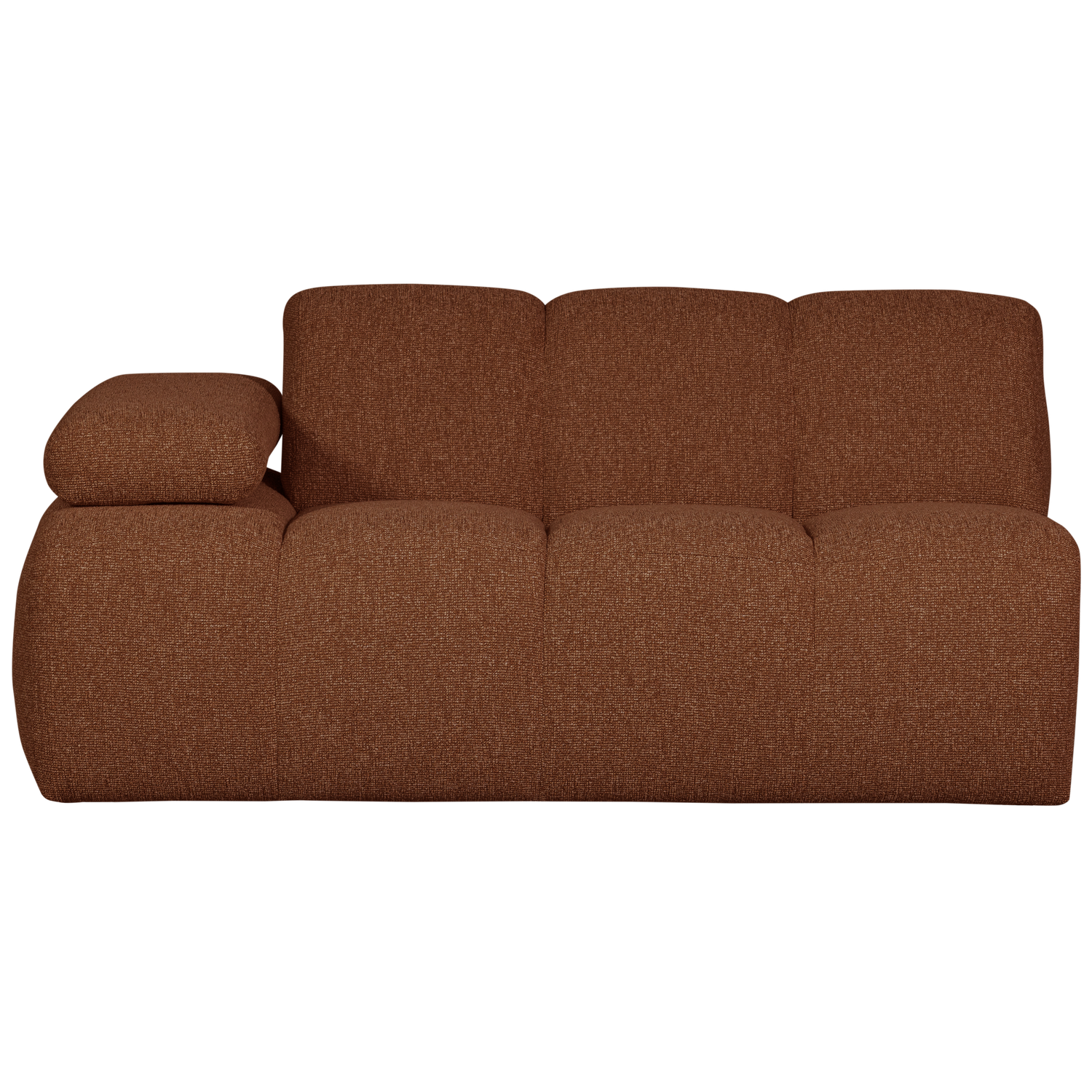 MOJO 1,5-ZITS MET ARM LINKS BOUCLE ROEST BRUIN MELANGE
