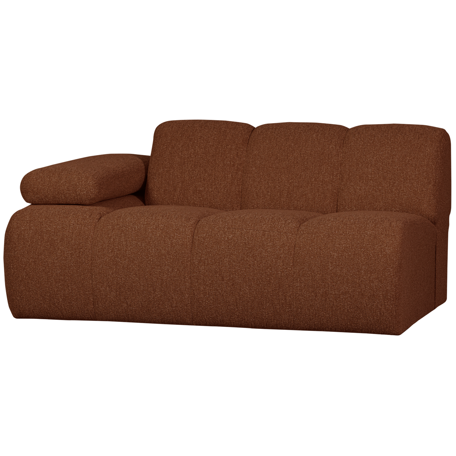 MOJO 1,5-ZITS MET ARM LINKS BOUCLE ROEST BRUIN MELANGE