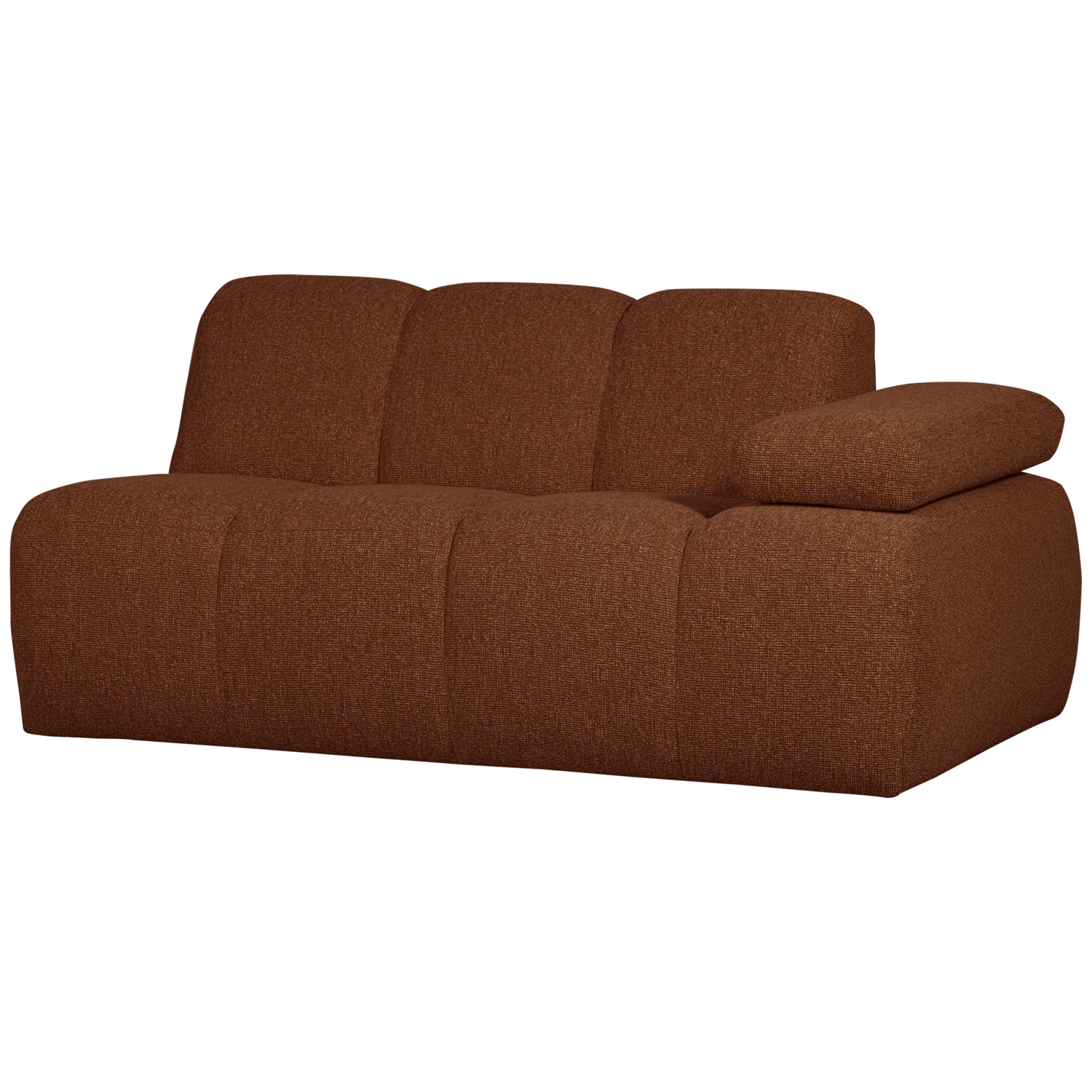 MOJO 1,5-ZITS MET ARM RECHTS BOUCLE ROEST BRUIN MELANGE
