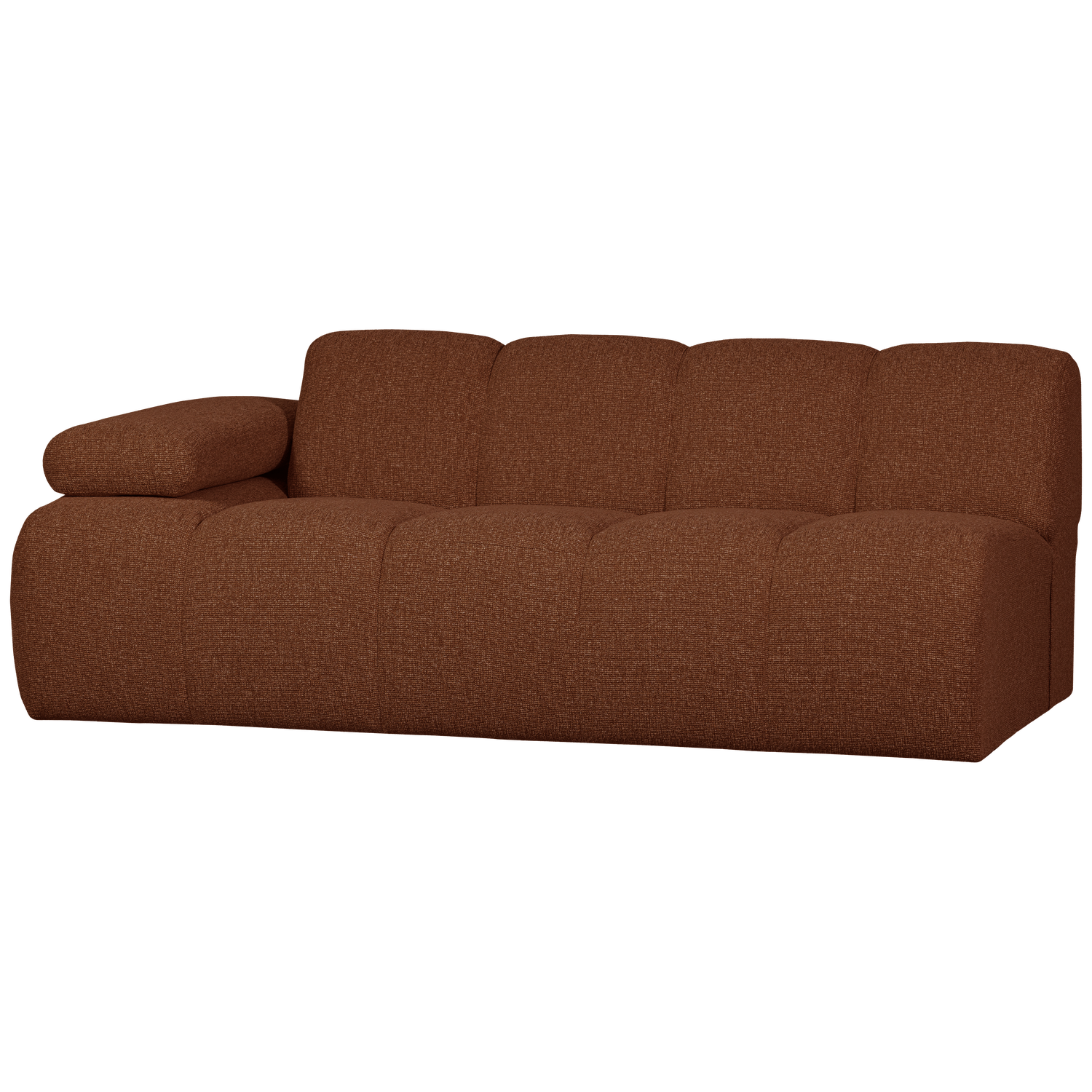 MOJO 2-ZITS MET ARM LINKS BOUCLE ROEST BRUIN MELANGE