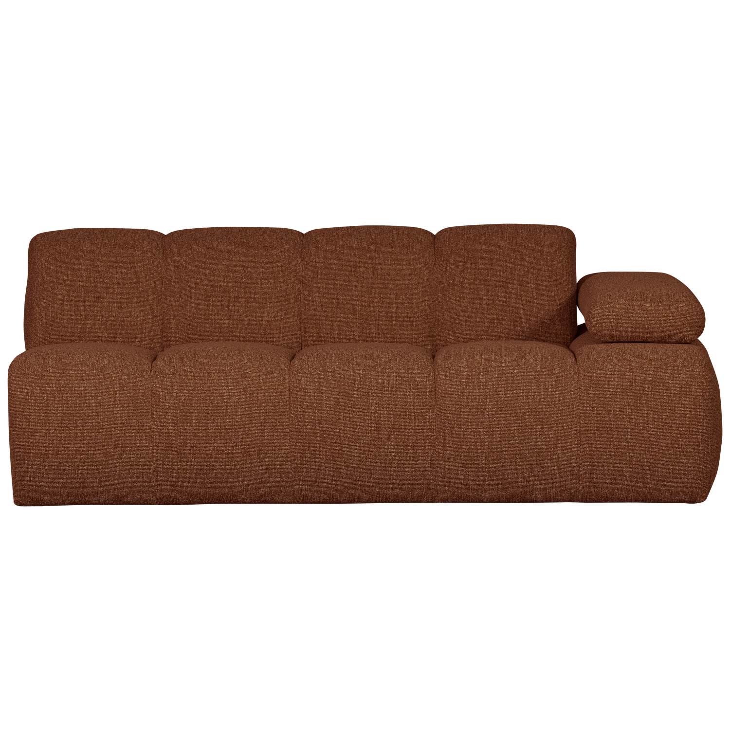 MOJO 2-ZITS MET ARM RECHTS BOUCLE ROEST BRUIN MELANGE